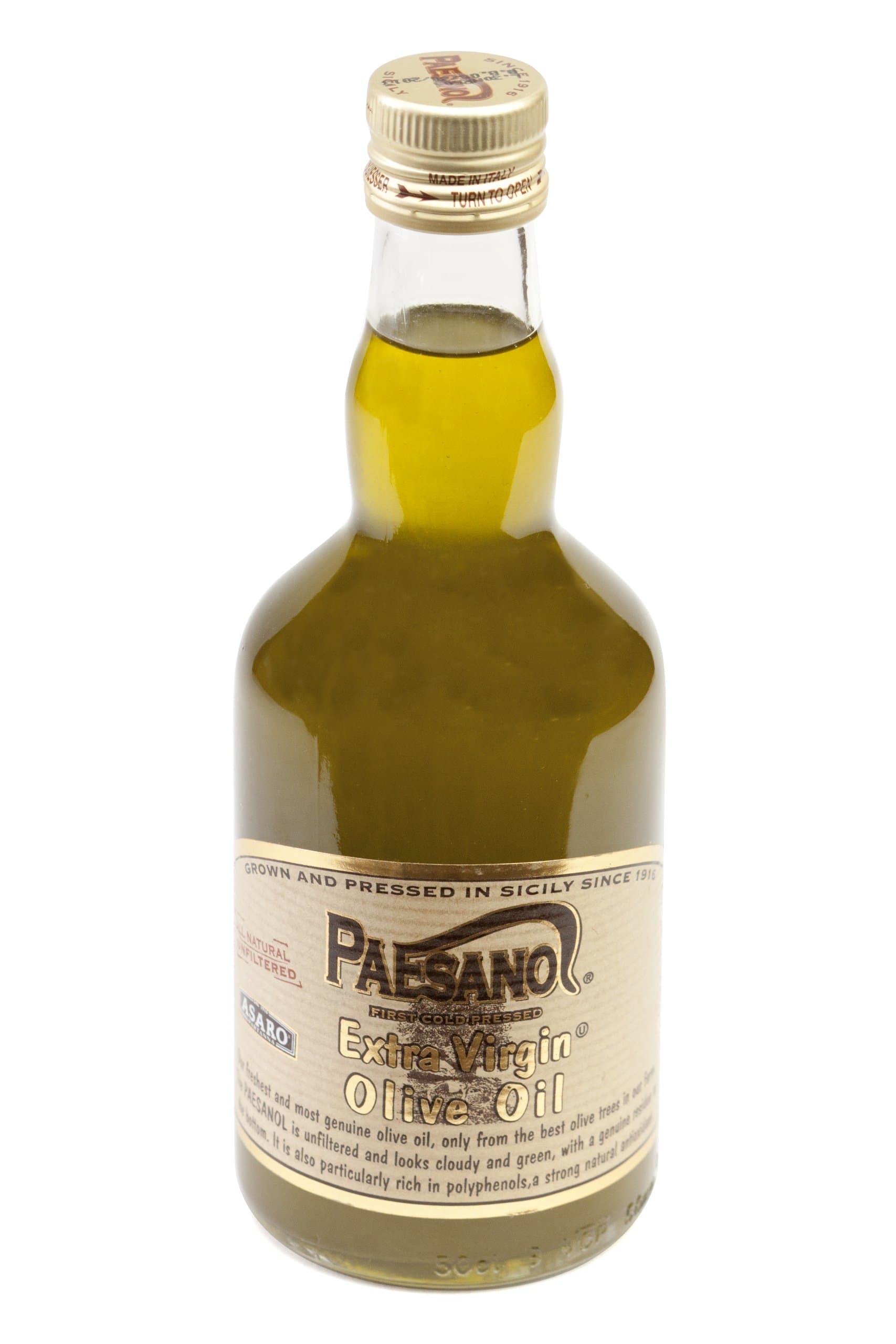 Paesanol Extra Virgin Oil Olive Unfiltered 16.9 Fl Oz