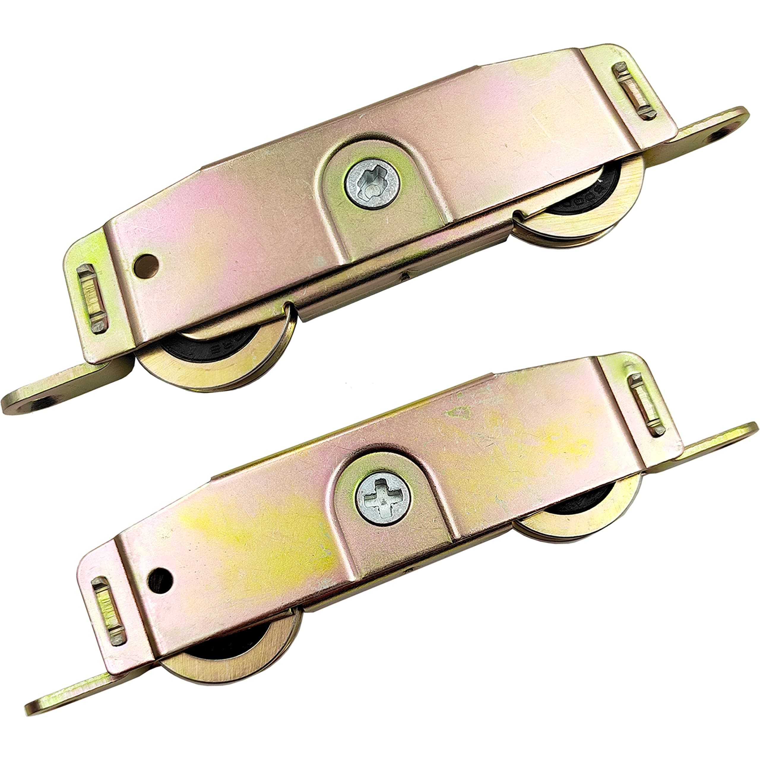 Sliding Patio Door Roller Assembly for Andersen Part #1273704 (Pre-1982), Truth 31761A, Jeld Wen, Milgard, Marvin, 1-1/4" Steel Ball Bearing, Side Adjustable, 2 Pack