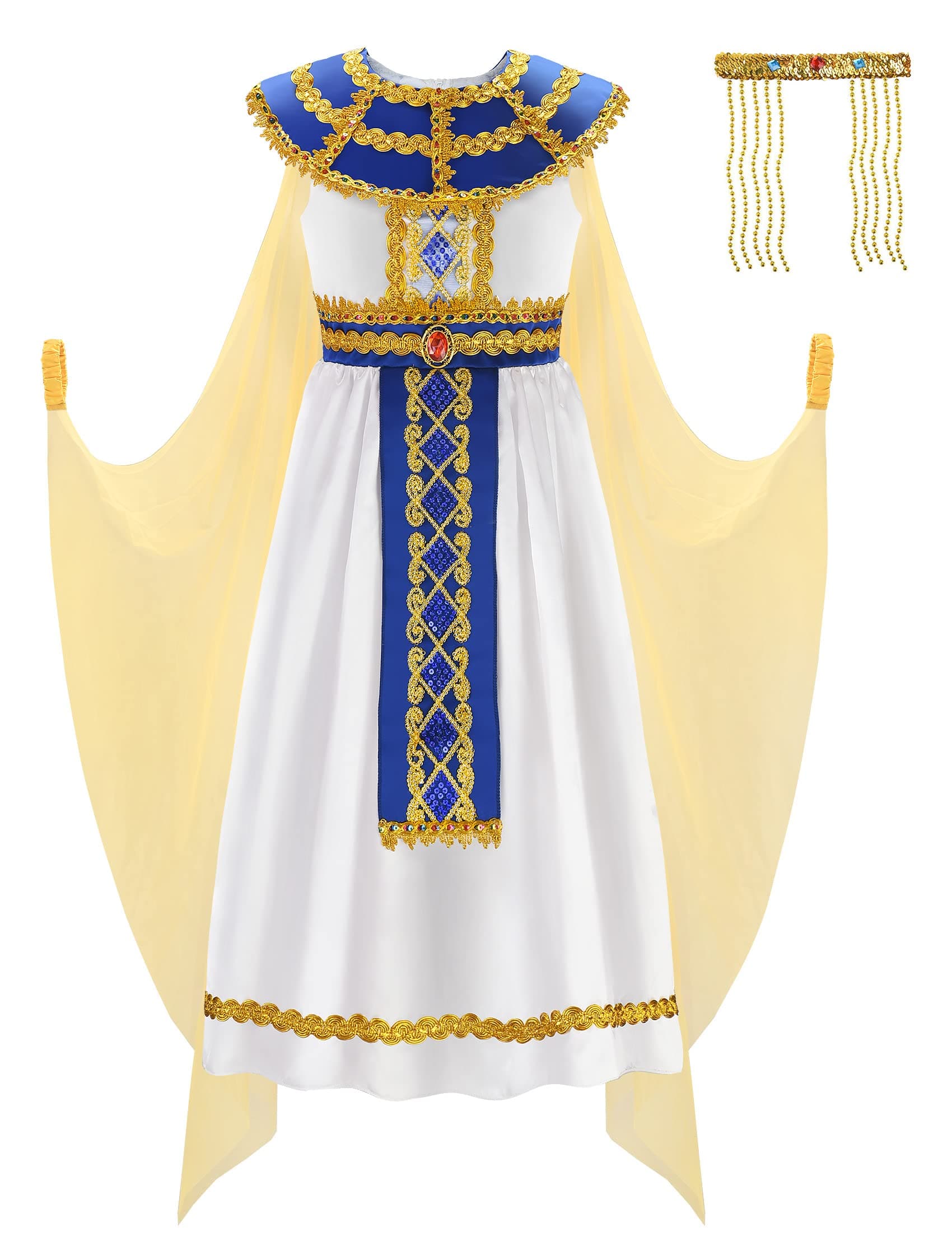 Egyptian Costume Kids Girls Halloween Pharaoh Costume for Girls