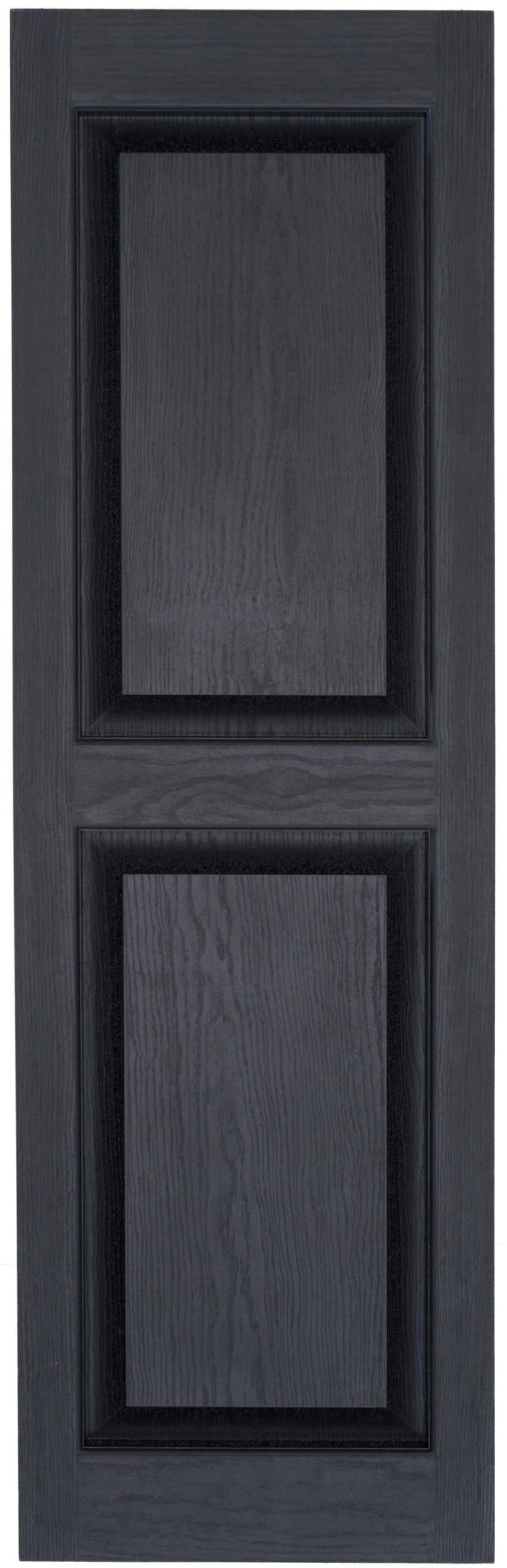 Perfect Shutters IR561435002 14-1/2-Inch by 35-Inch Raised Panel Exterior Decorative Shutter, 1-Pair, Black