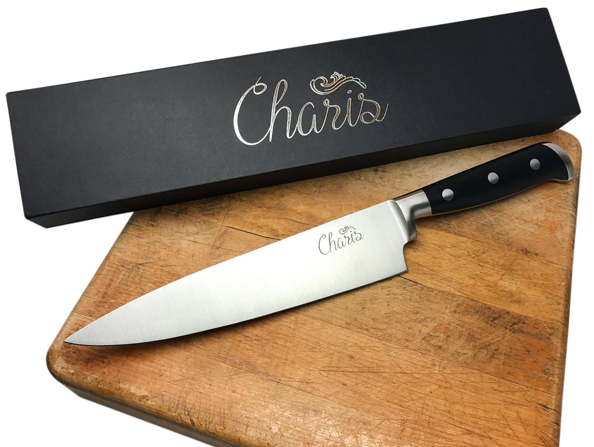 Chef Knife with Gift Box Professional Gourmet Kitchen Quality Stainless Steel
