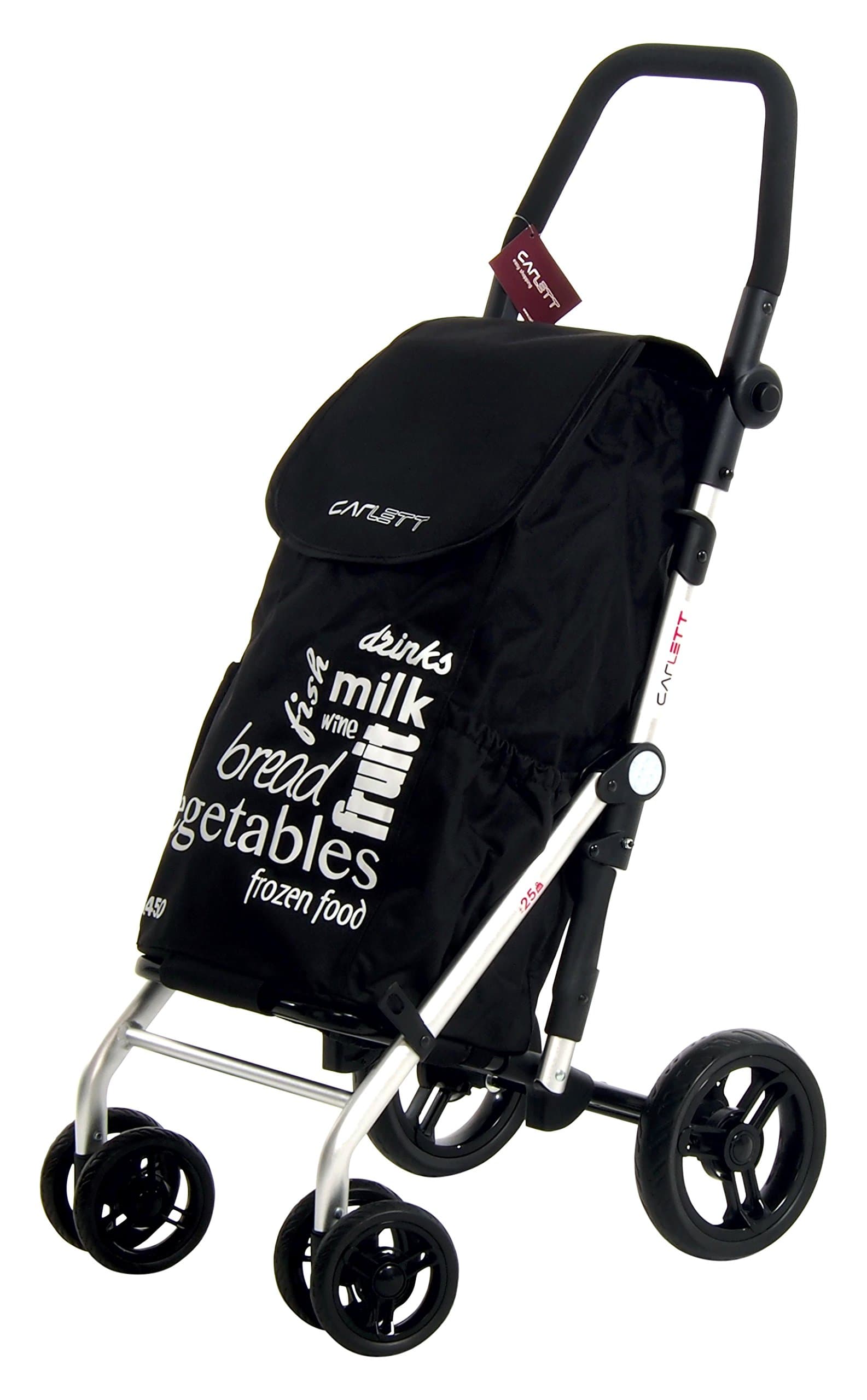 CARLETT" Beauty Shopping Trolley, Aluminum, Black, 62 x 19 x 29 cm