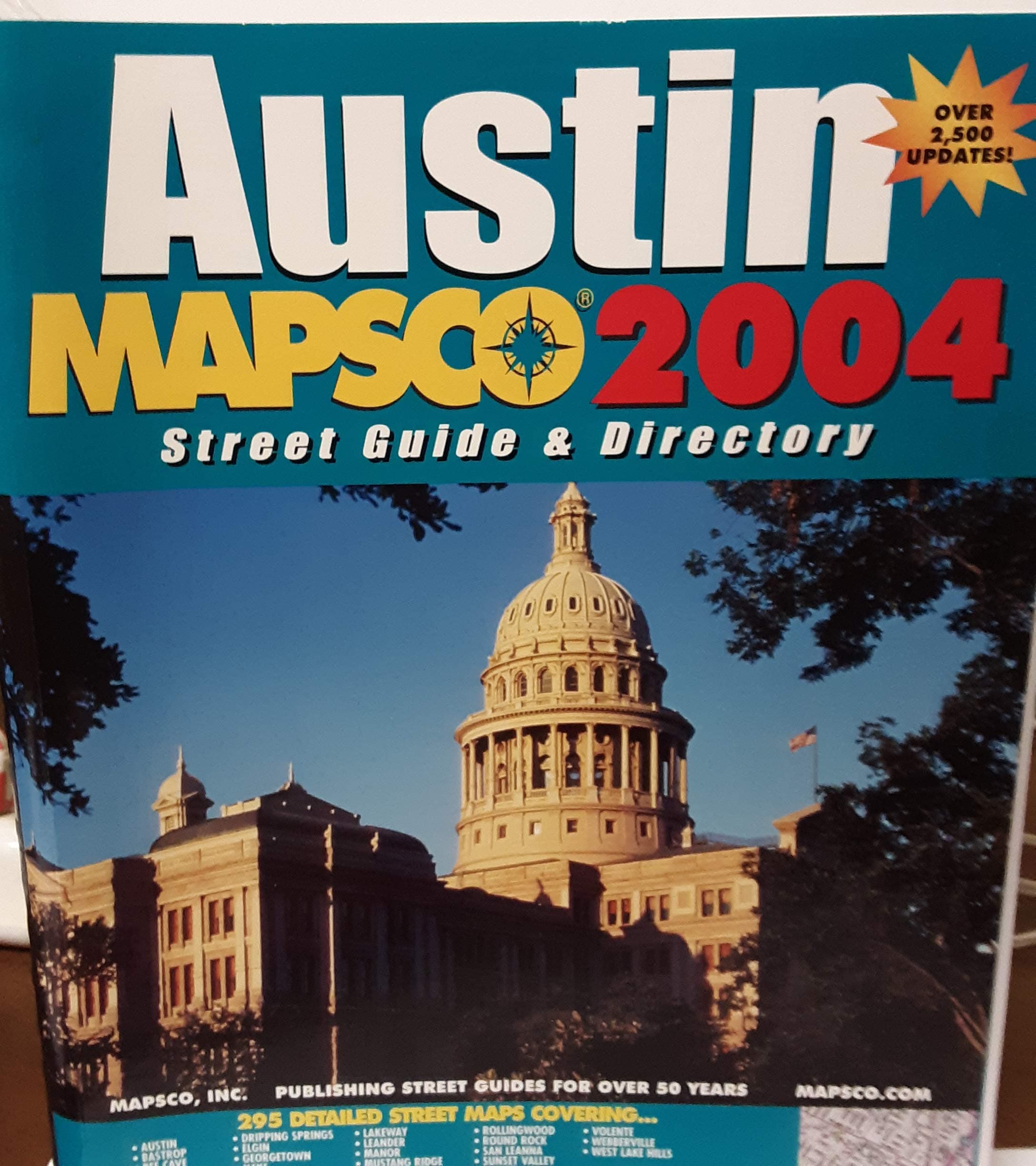 Mapsco Street Guide & Directory Austin 2004 Spiral-bound – 1 Jun. 2003