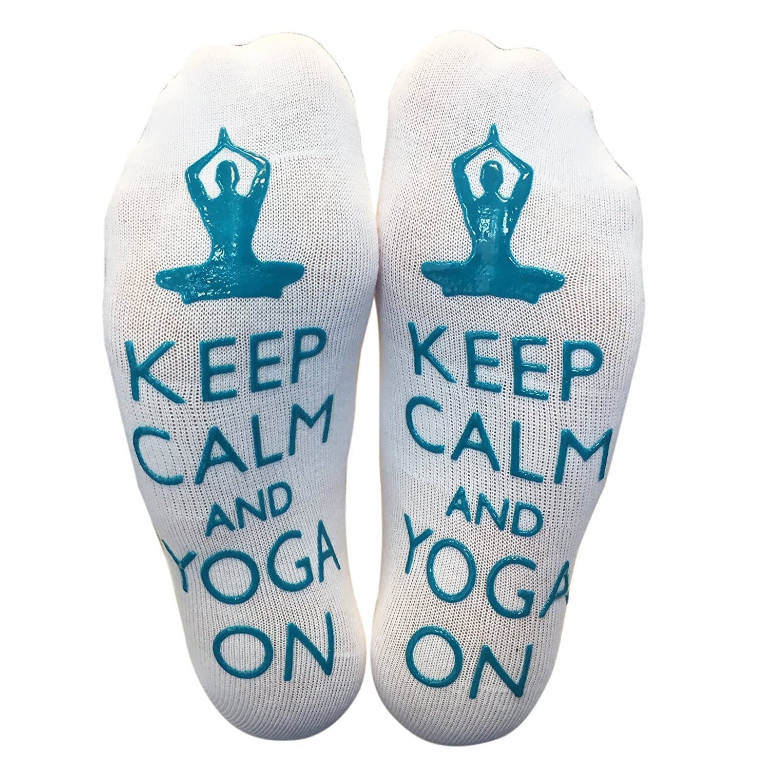 'Keep Calm & Yoga On' Funny Yoga Ankle Socks