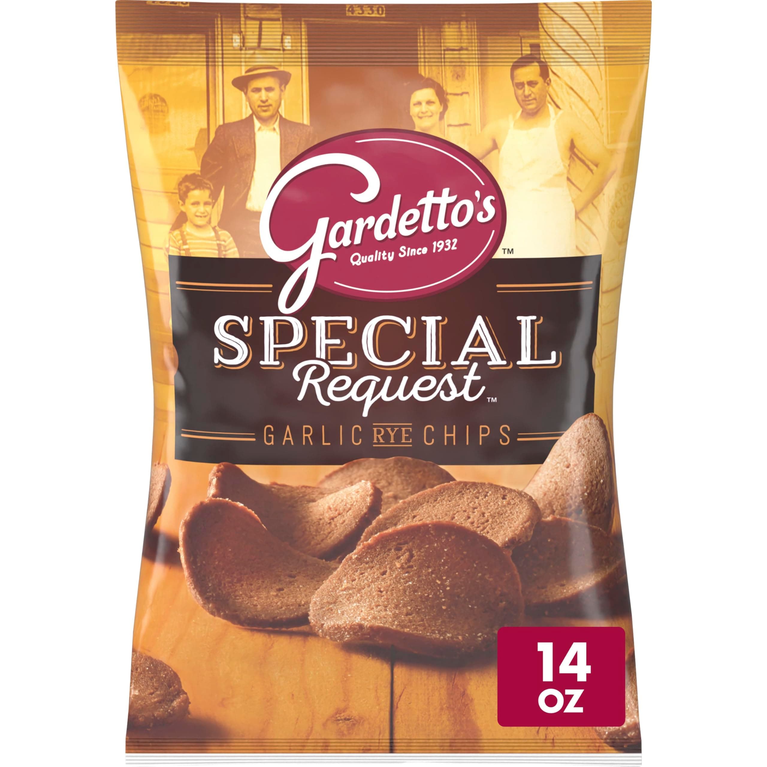 Special Request Roasted Garlic Rye Chips 410ml Bag 410ml New