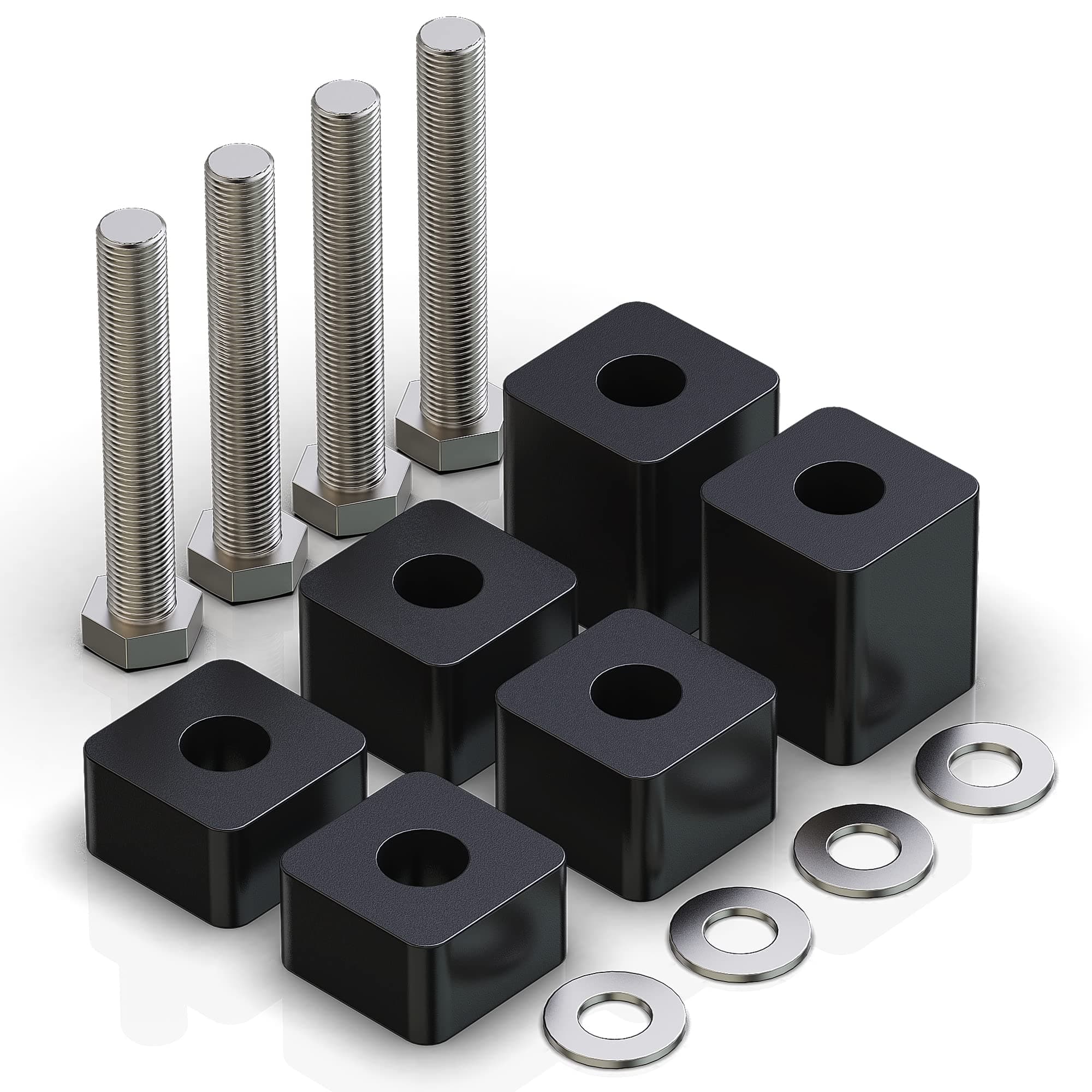 RENO Seat Spacers, Driver or Passenger Recline Lift Kit 3/4"-2.25" Compatiable with F150 2015+ / F250 F350 F450 Super Duty 2017+ Model - Lift up Front and Rear of Front Seat