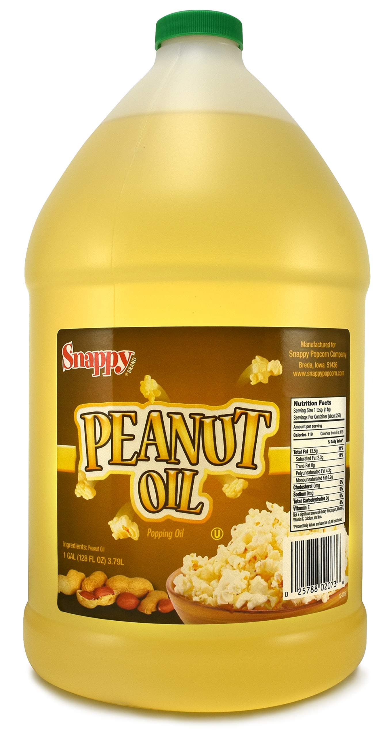 Pure Peanut Oil for Cooking and Peanut Oil for Deep Frying, High Smoke Point Cooking Oil Vegetable Oil for Turkey Fryers, Ideal Deep Frying Oil, 1 Gallon Size