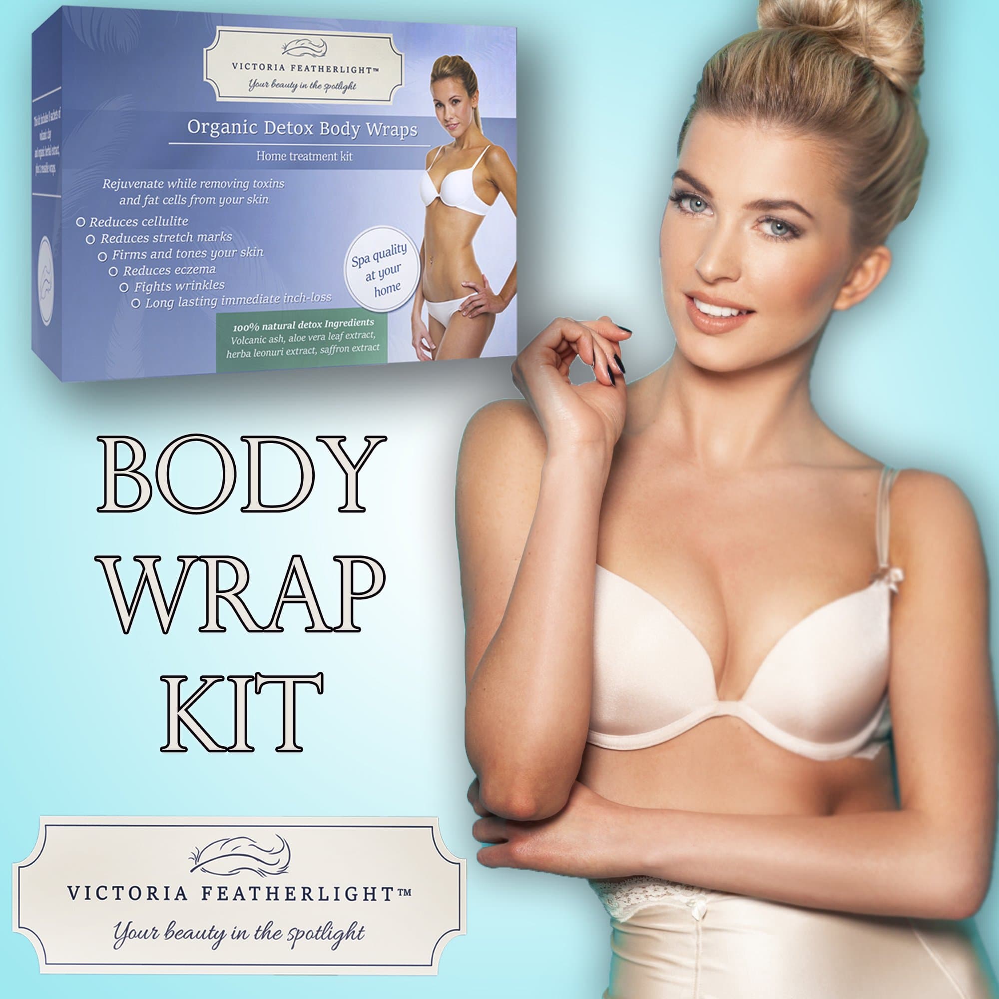 Best Organic Weight Loss Detox Slimming the Body Wrap Kit To Lose Weight Quickly, Includes Ebook