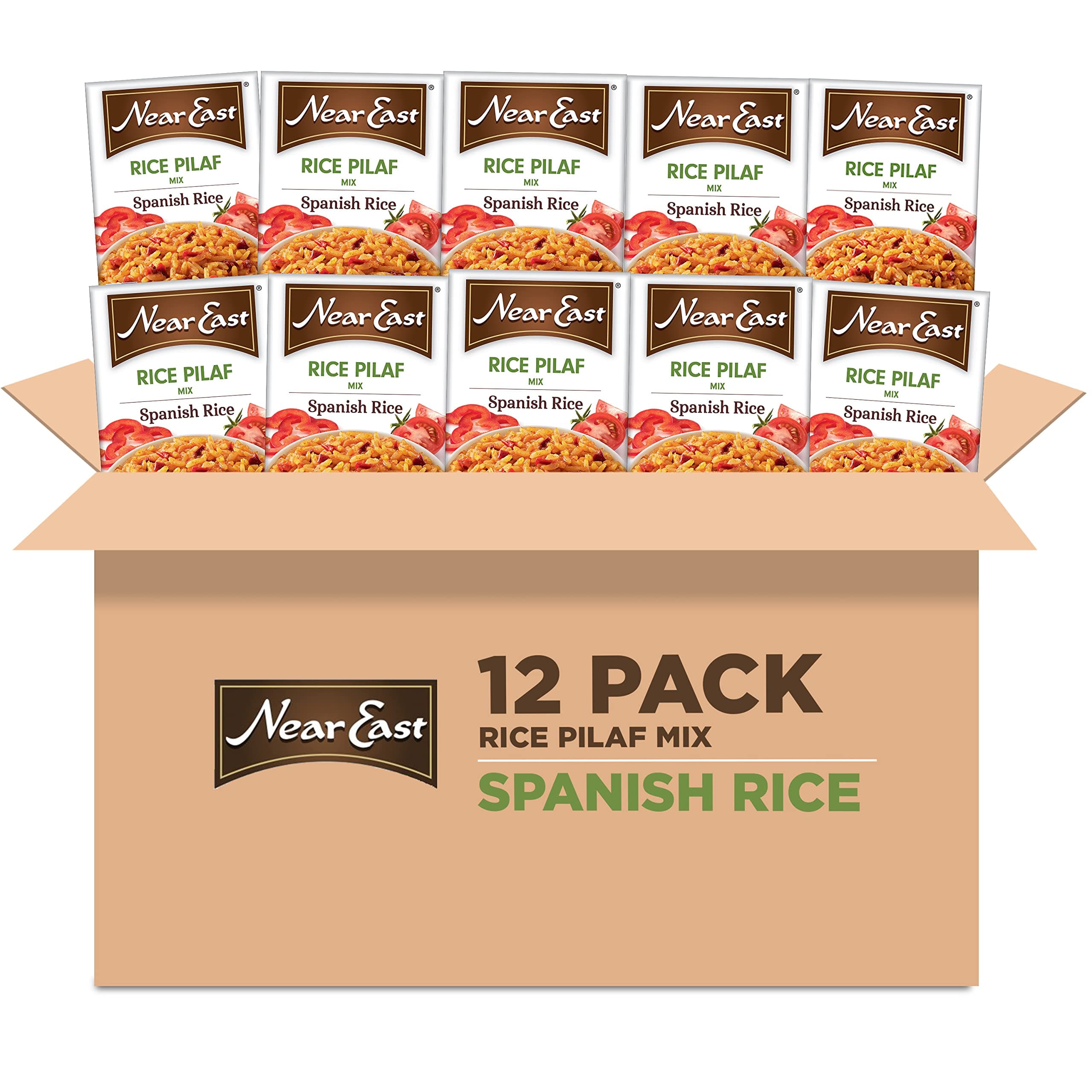 - Near East Rice Pilaf Mix, Spanish Rice, 6.75oz Boxes (12 Pack)
