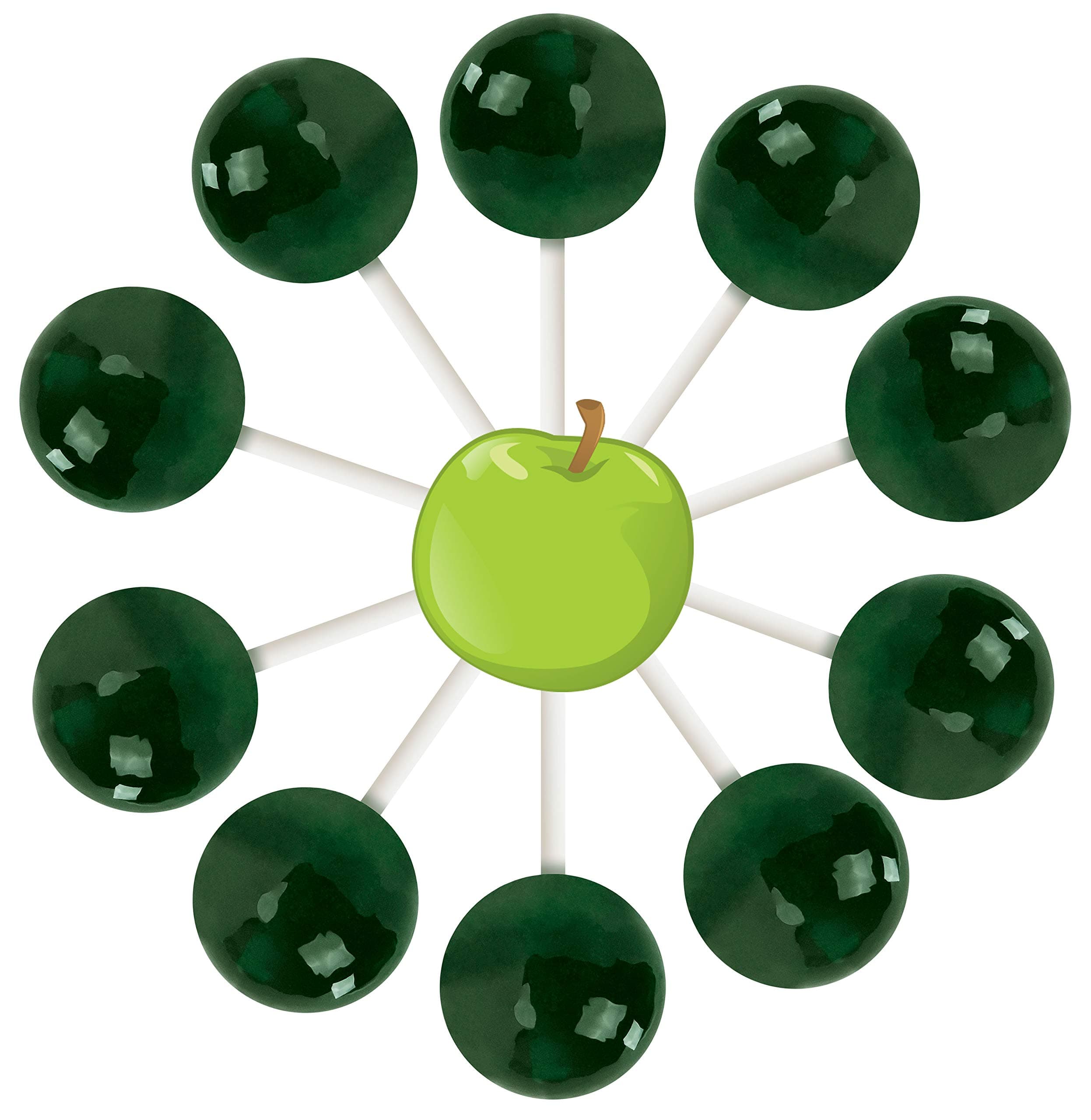Original Gourmet 10ct Green Apple Lollipop Bag