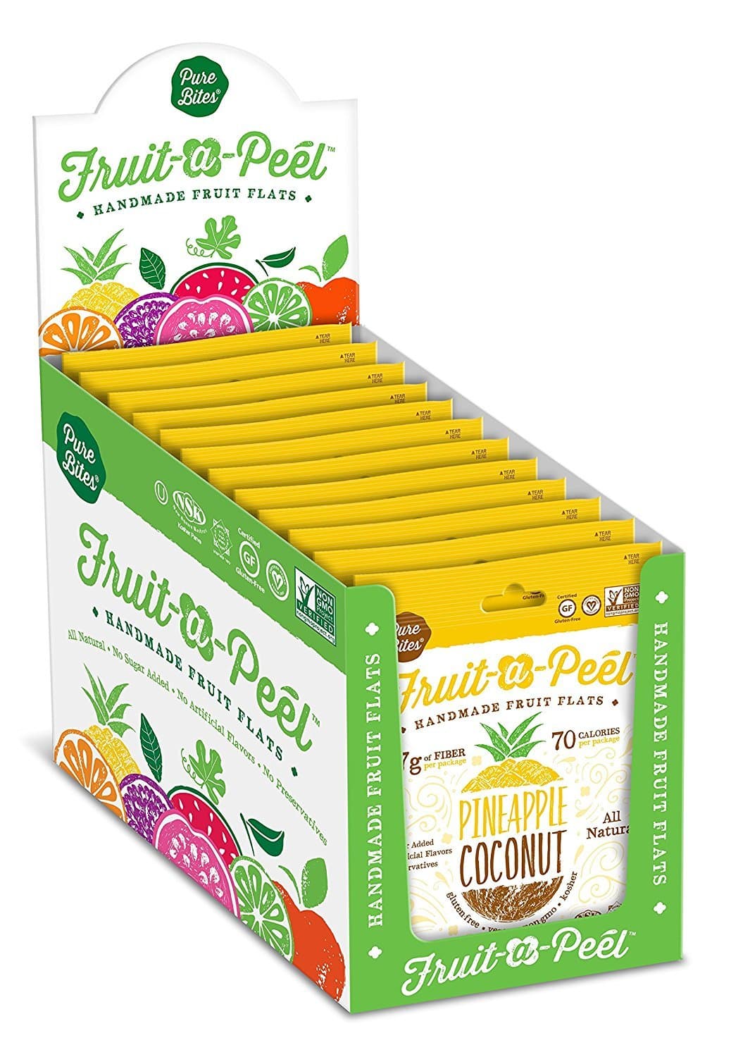 FRUIT SNACKS – HEALTHY ALL-NATURAL GLUTEN-FREE PINEAPPLE COCONUT FRUIT A PEEL
