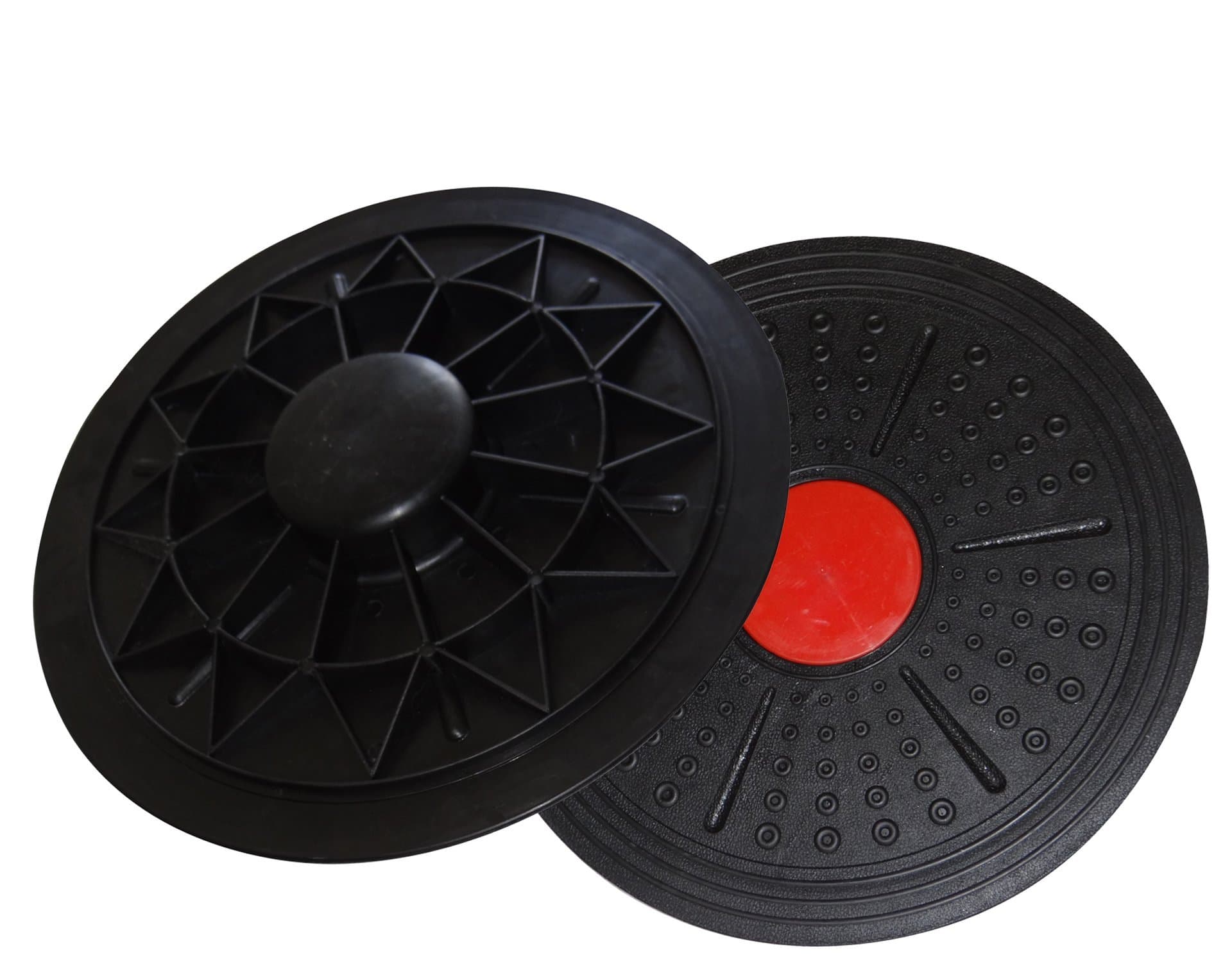 Roxan Plastic Balance Board Wobble Cushion for Ankle Strengthening, Injury Rehabilitation, and Physical Therapy,Equipment (Black,40 cm)