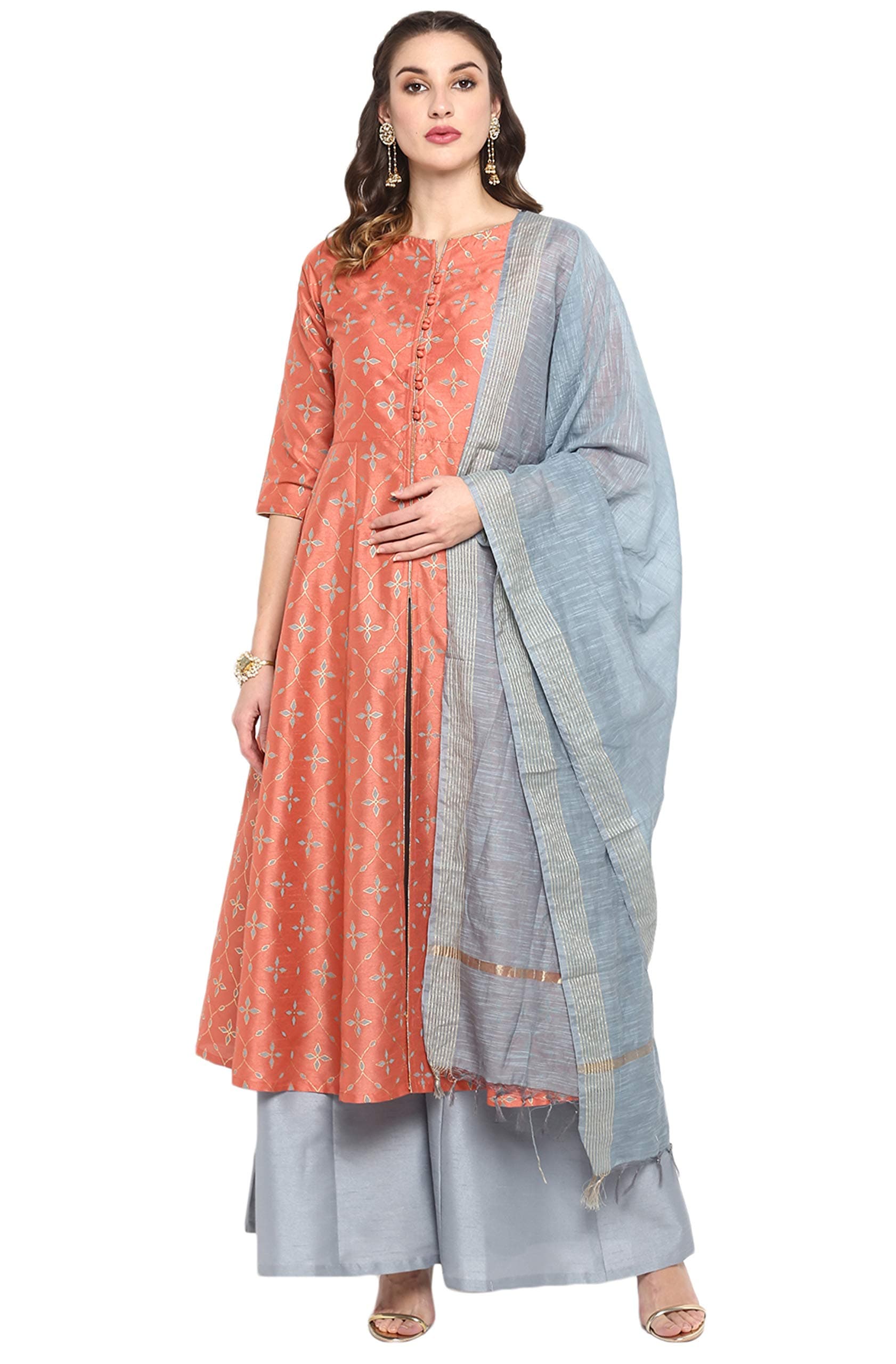 JanasyaIndian Women's Traditional Ethnic Festive Kurta Set