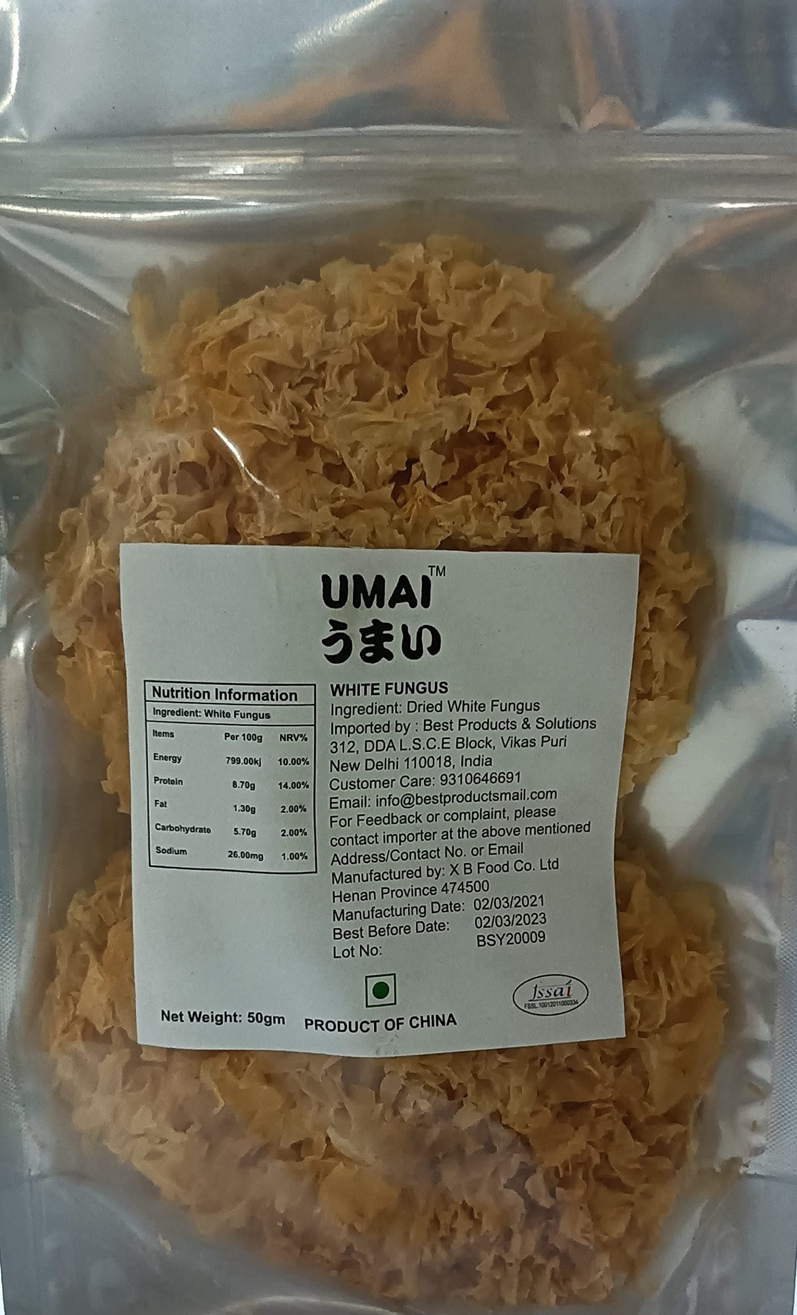 UMAI White Fungus 50gm