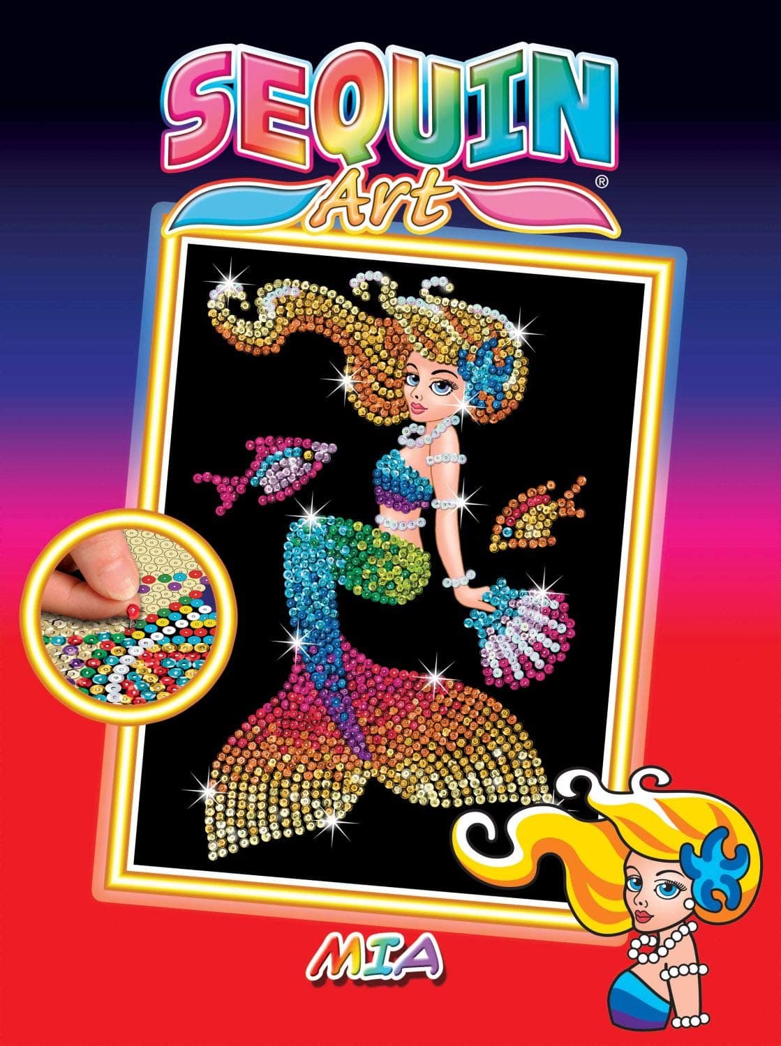 Sequin Art Red Mia The Mermaid Sparkling Arts and Crafts Kit, Multicolor (5528904)
