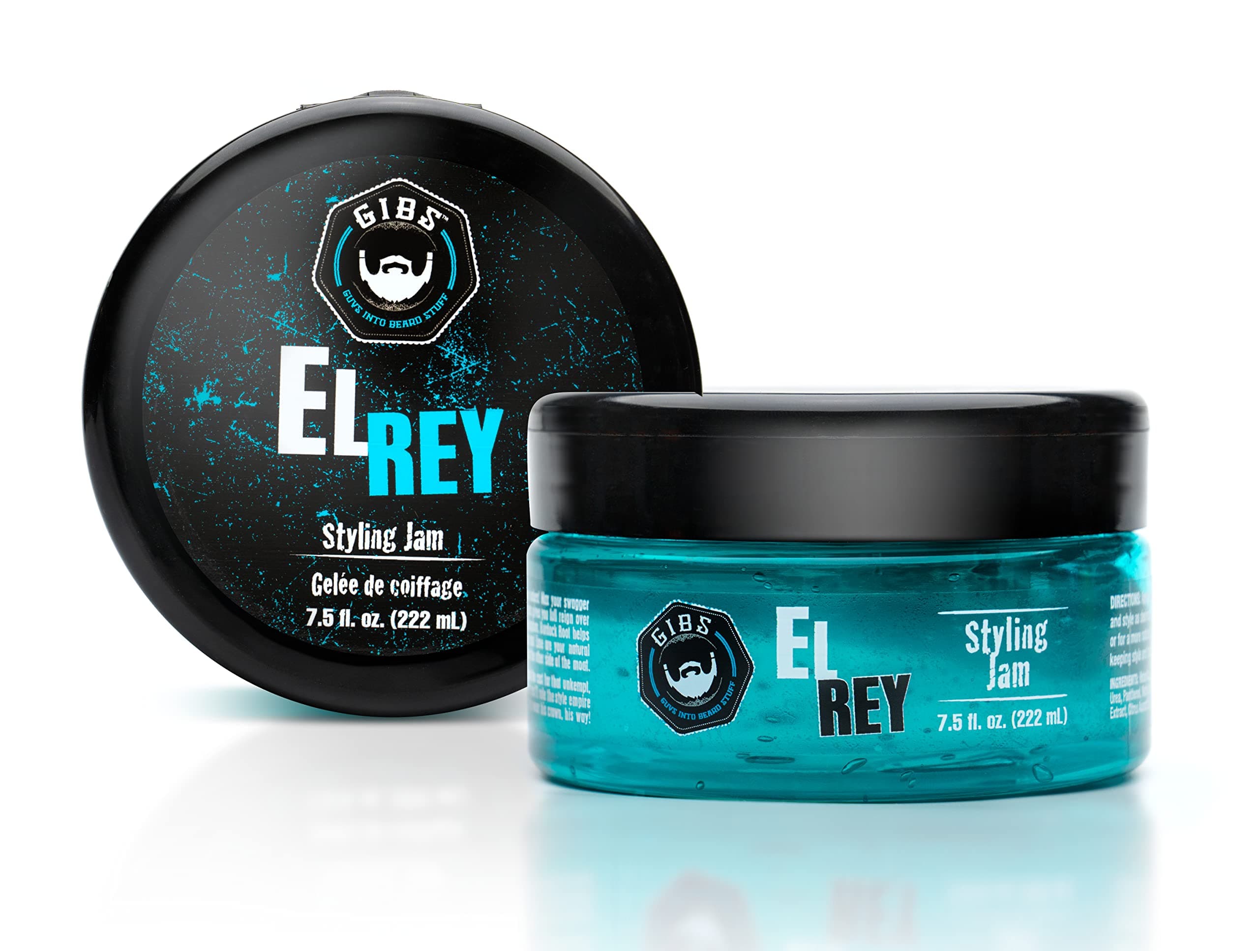 GIBS Grooming El Rey Styling Jam for Men, Medium Hold Hair Gel