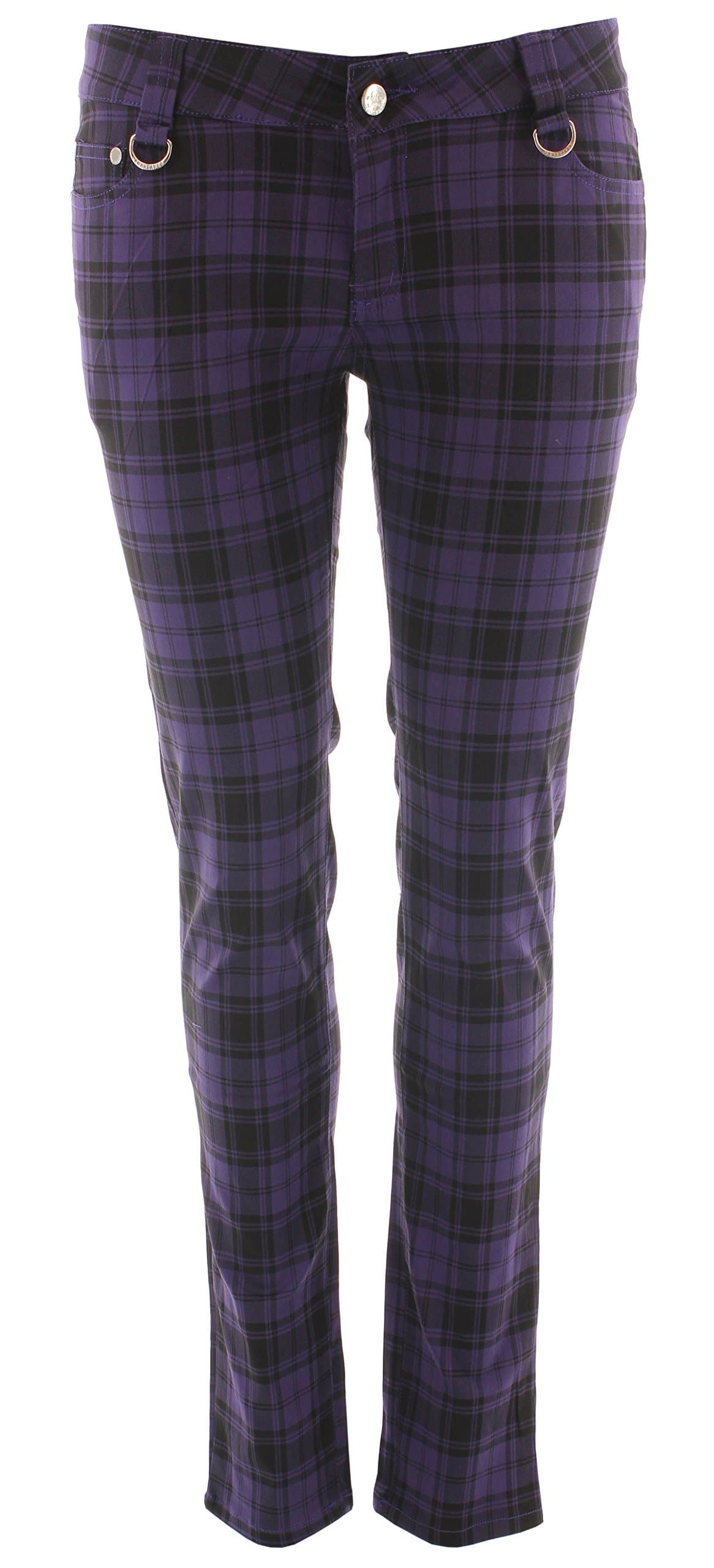 Living Dead Souls CHECK PANTS purple XS