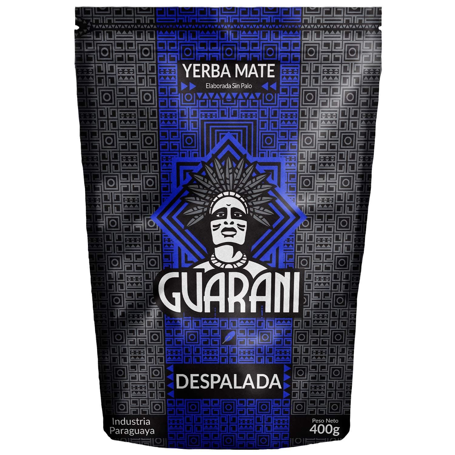 Guarani Despalada Premium Mate Tea 400g, Yerba Mate Tea from Paraguay, Natural Caffeine Source, Delicate Yerba Mate Tea with Leaves, Traditional Mate Tea