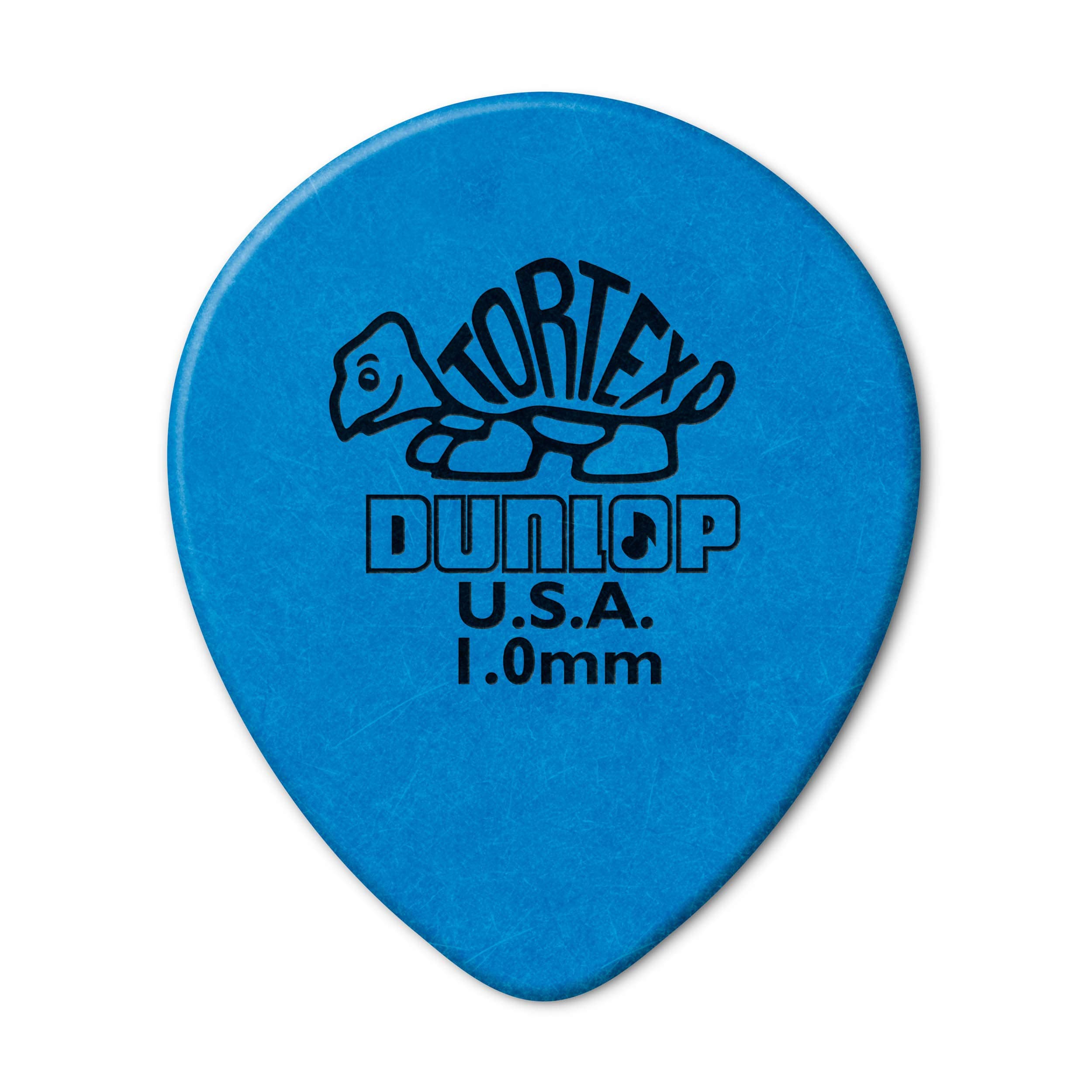 Jim Dunlop Tortex Tear Drop 1.0mm Blue Guitar Picks - 72 Pack