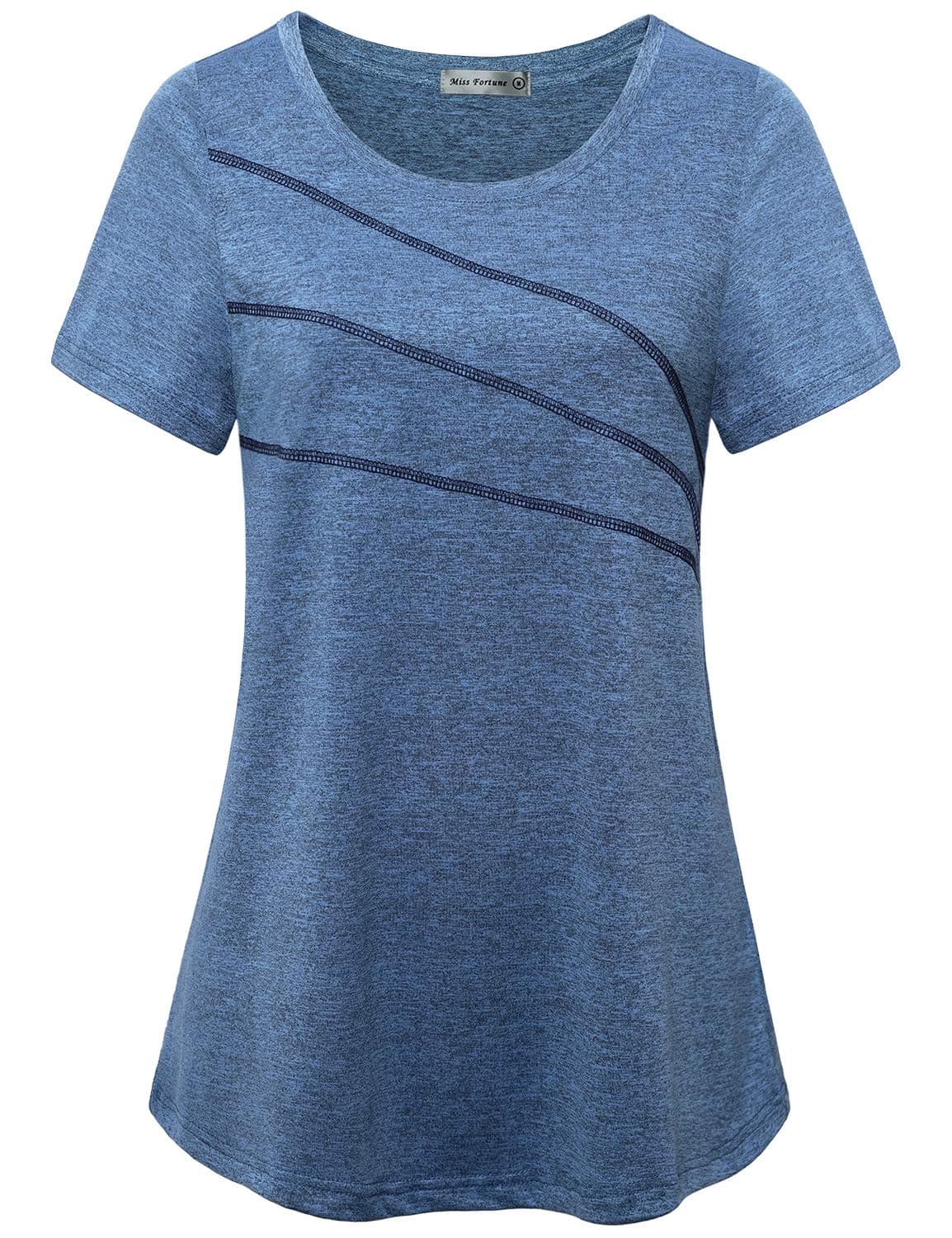 Women's Exercise Tops for Yoga Hiking Running Gym, Moisture Wicking Ladies Workout Clothes, Women Active Shirts