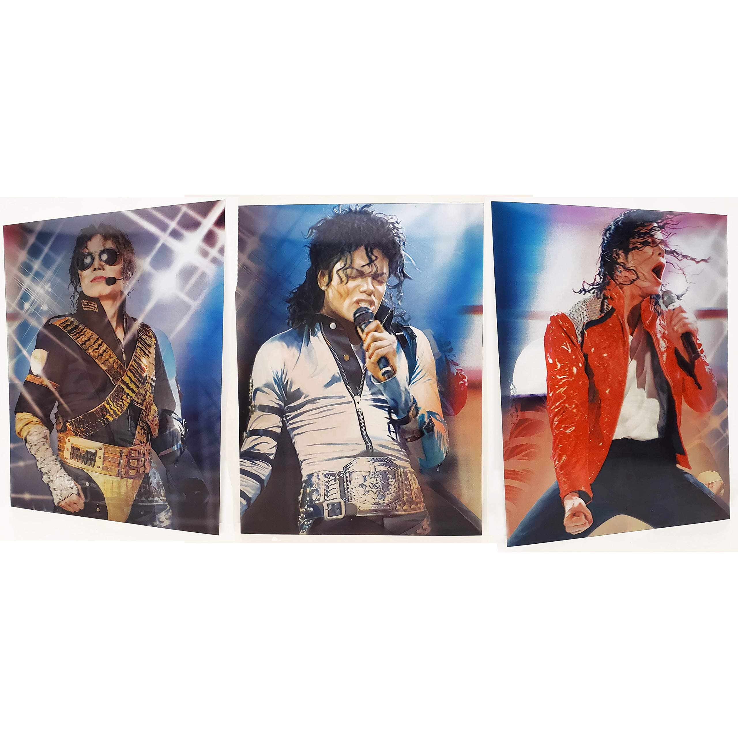 Michael Jackson King of Pop 3D Lenticular Poster Wall Art Decor Print - 11.8 x 15.7