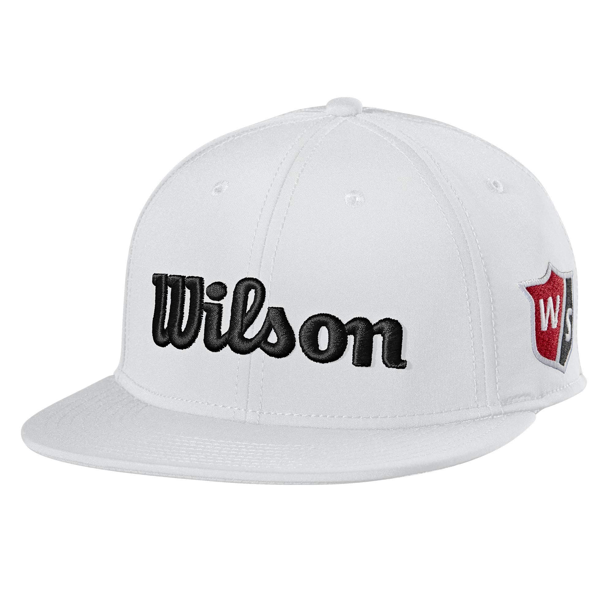 Wilson Sporting Goods Men's Flat Brim v.2 White Adult, white, Free size