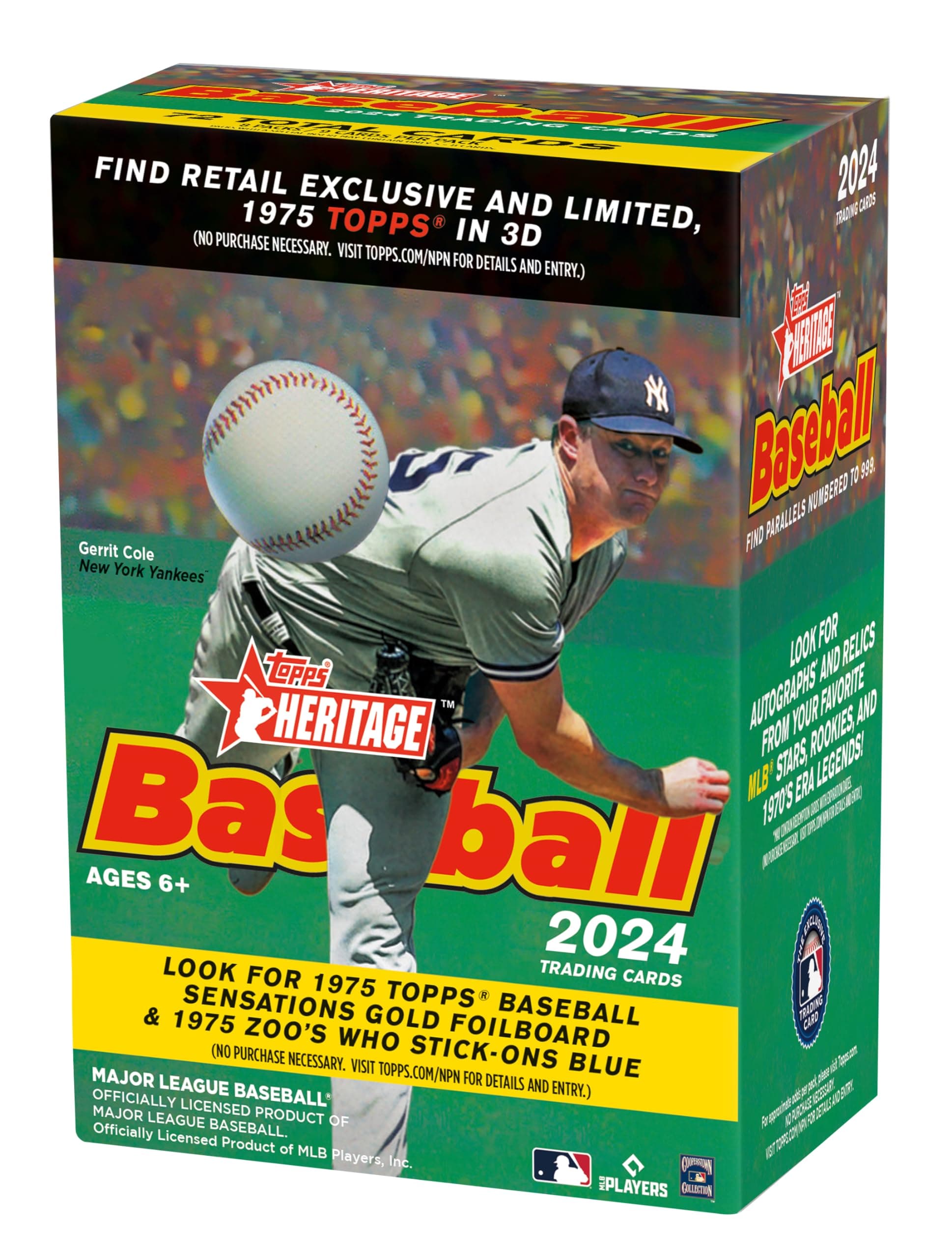2024 Topps Heritage Baseball Retail Value Box - 8 Packs per Box