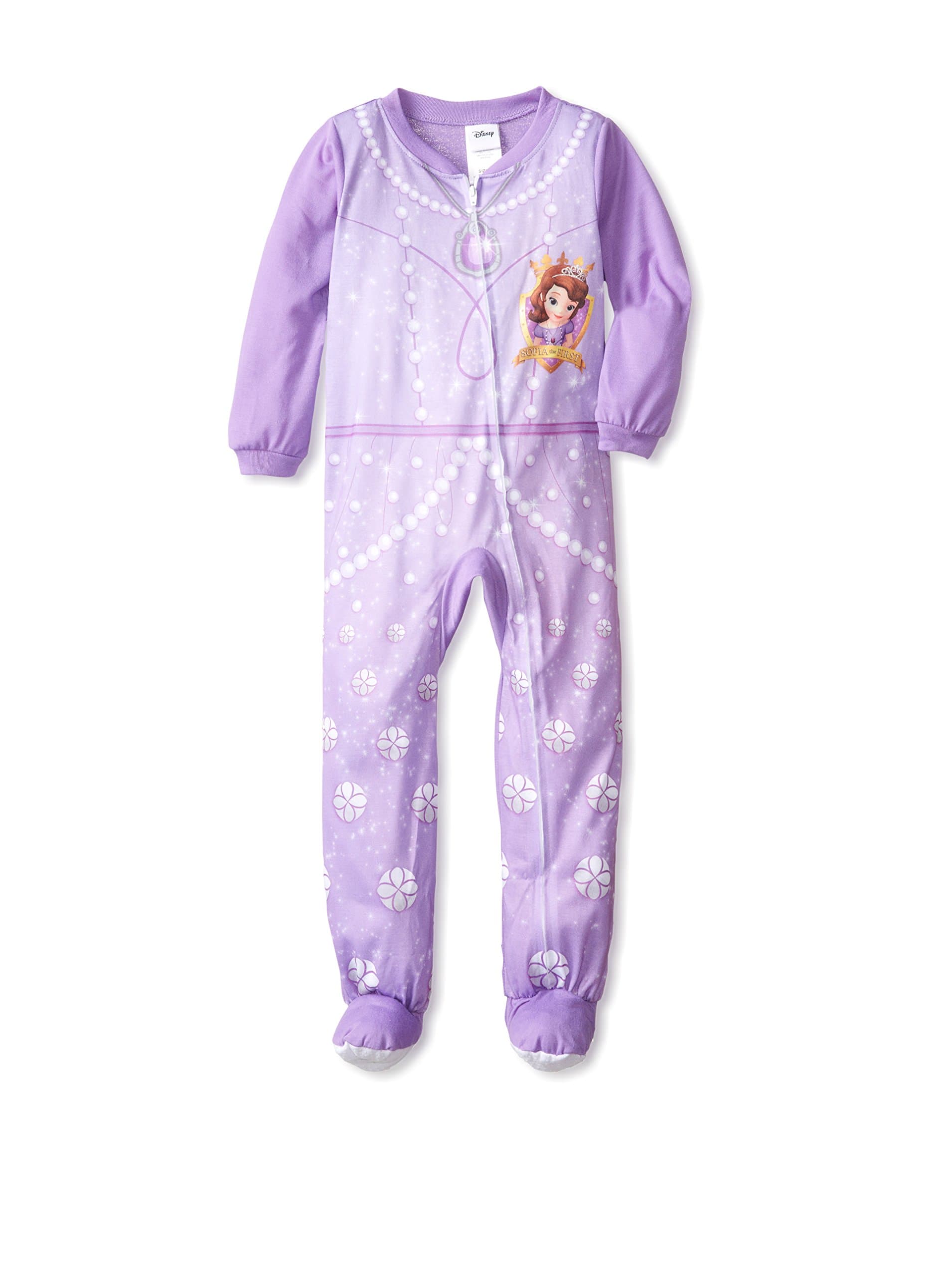 Princess Sophia Kid's 21DY005VBFZA Footed Pajama, Purple, 18M