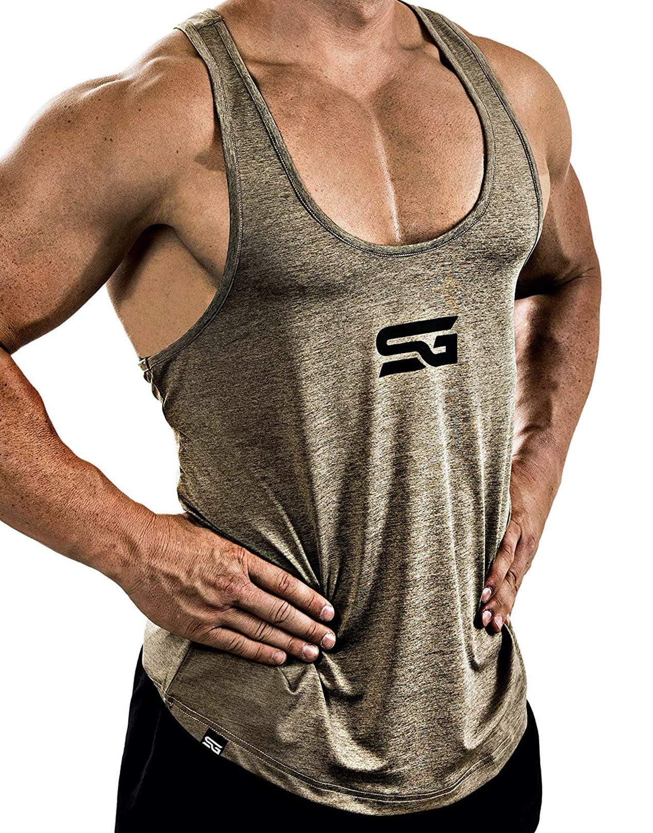 Satire Gym Men's fitness stringer - Functional sports clothing - Suitable for working out and training - Tank top
