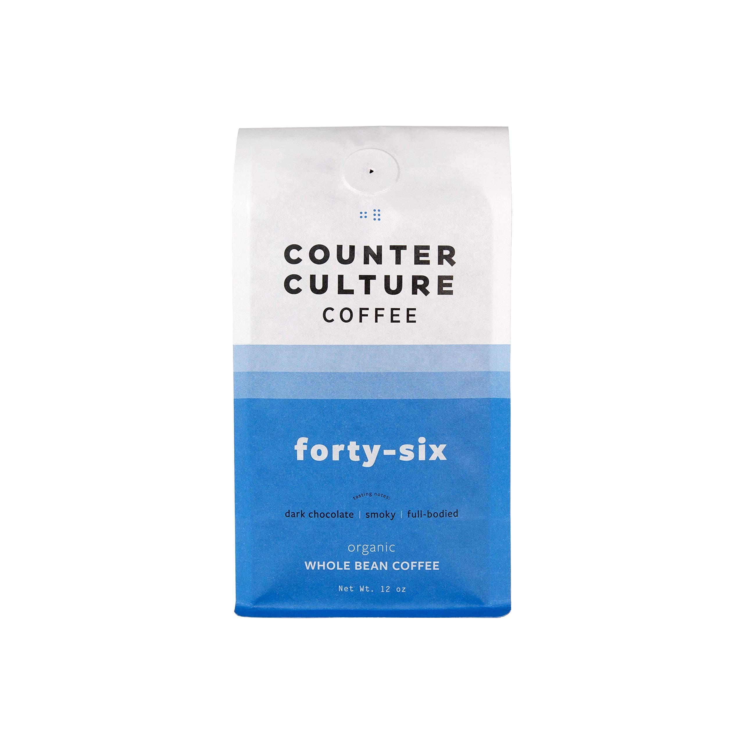 Counter Culture Coffee Forty-Six - Dark Roast, Organic, Sustainably Farmed, Kosher, Whole Bean Coffee, 12oz (1 Bag)