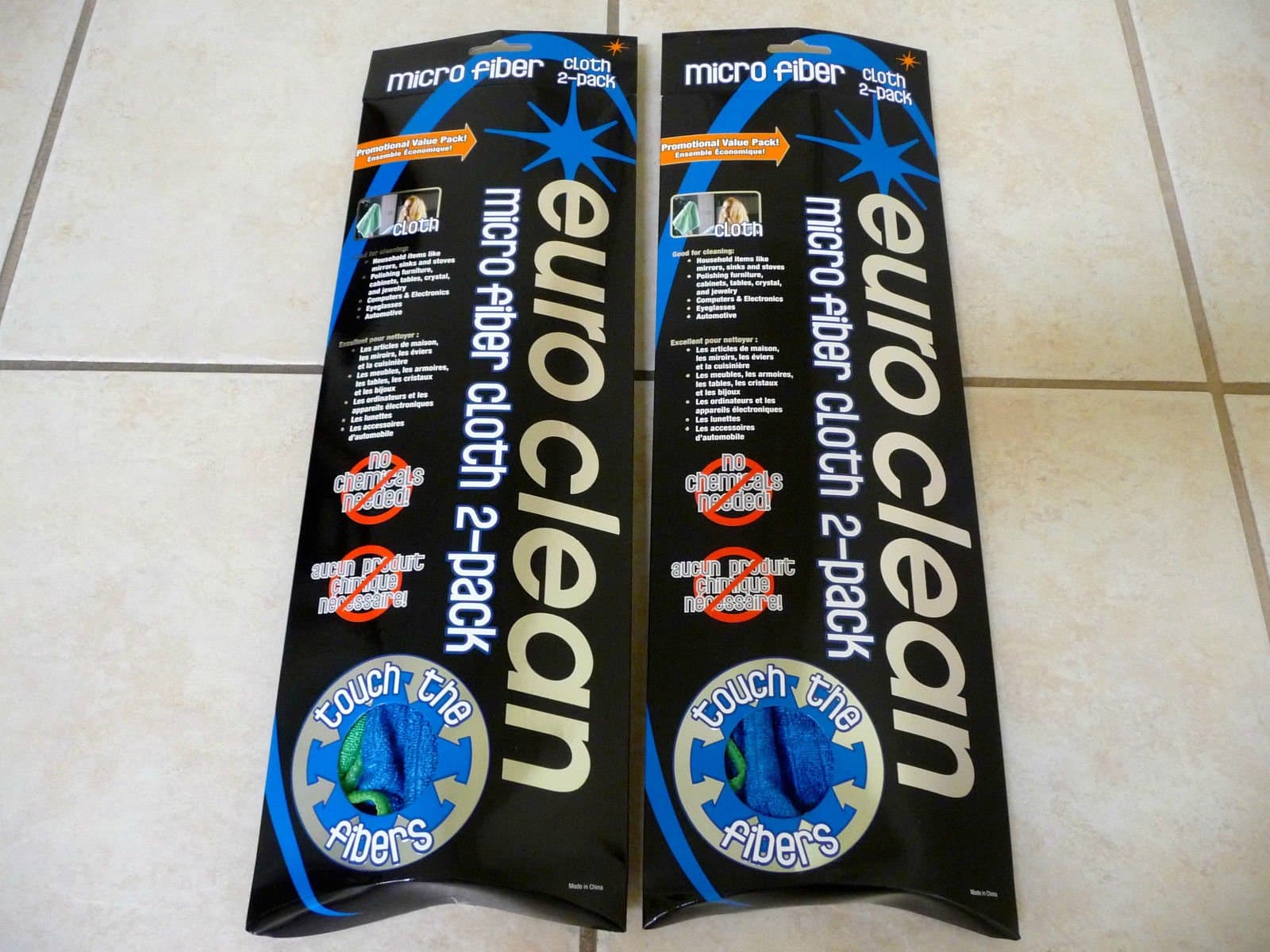 4 Brand New Micro Fiber Cleaning Clothes by Euro Clean