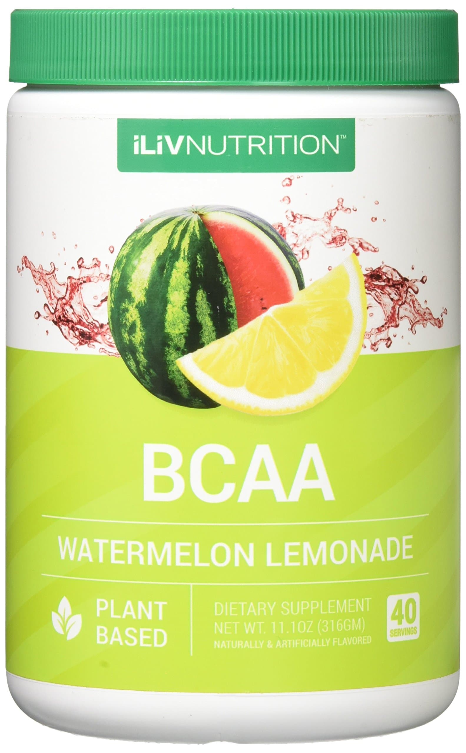 IAM SPORTS NUTRITIONALS I.Liv BCAA 2:1:1 Supplement Blends, Watermelon Lemonade, 40 Count