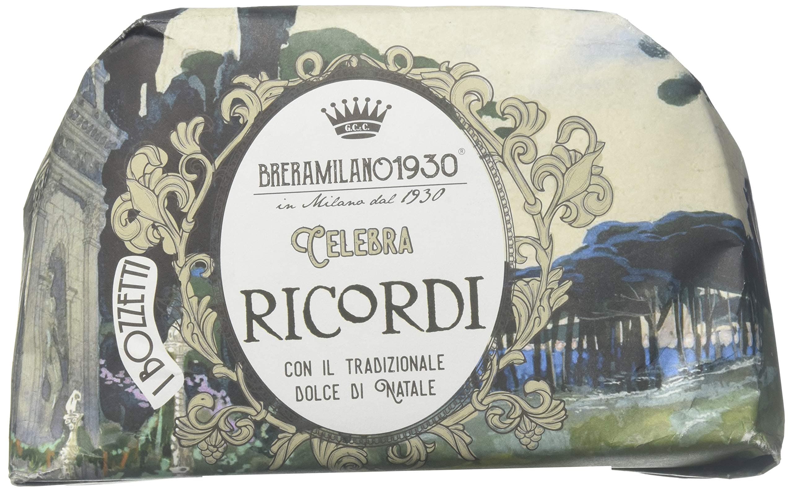 BreraMilano Panettone Classico Italian Christmas Cake by G. Cova & Co. (Limoncello Panettone 1Kg)