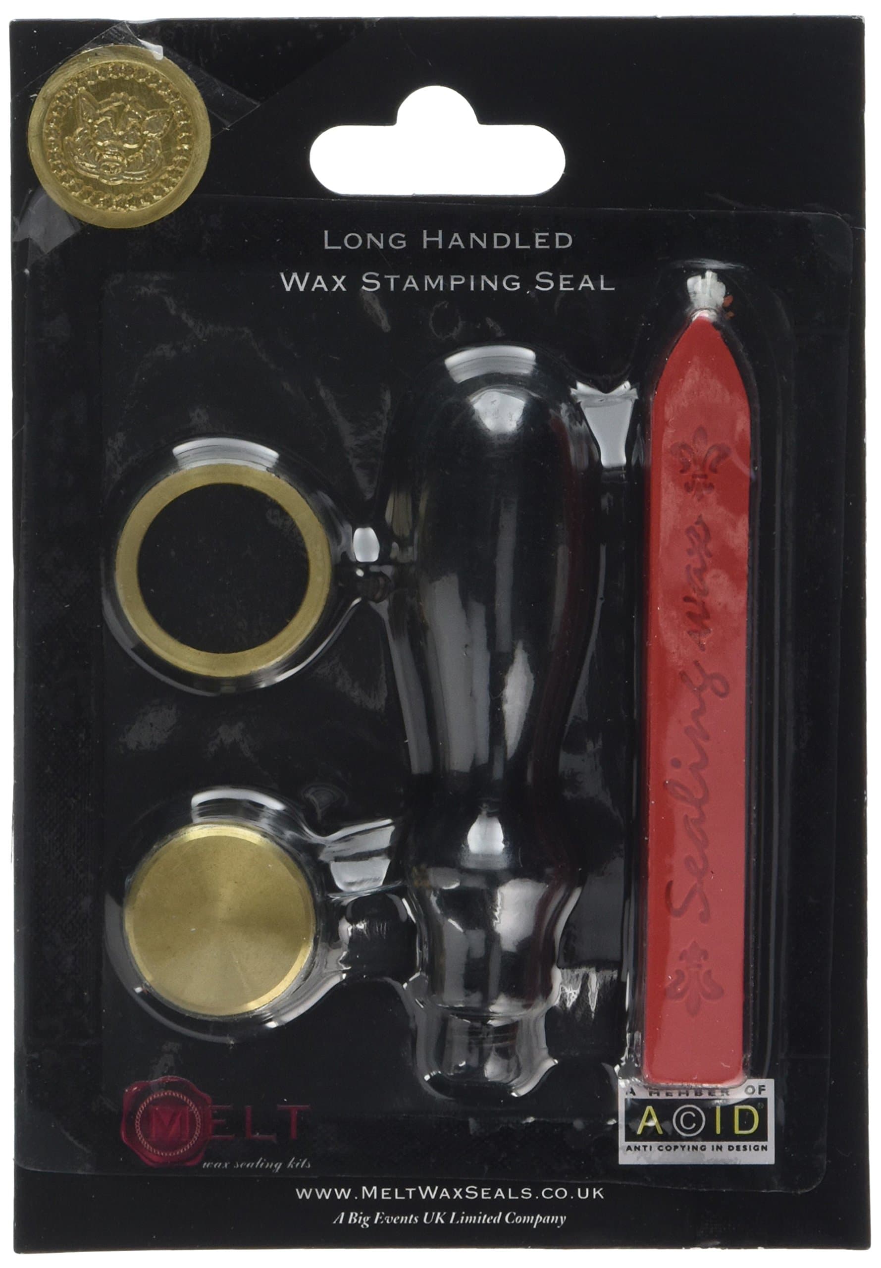 MELT Wax Stamp, Boars Head Countryside Coin Seal and Red Wax Stick XWSC057-Kit (S24)
