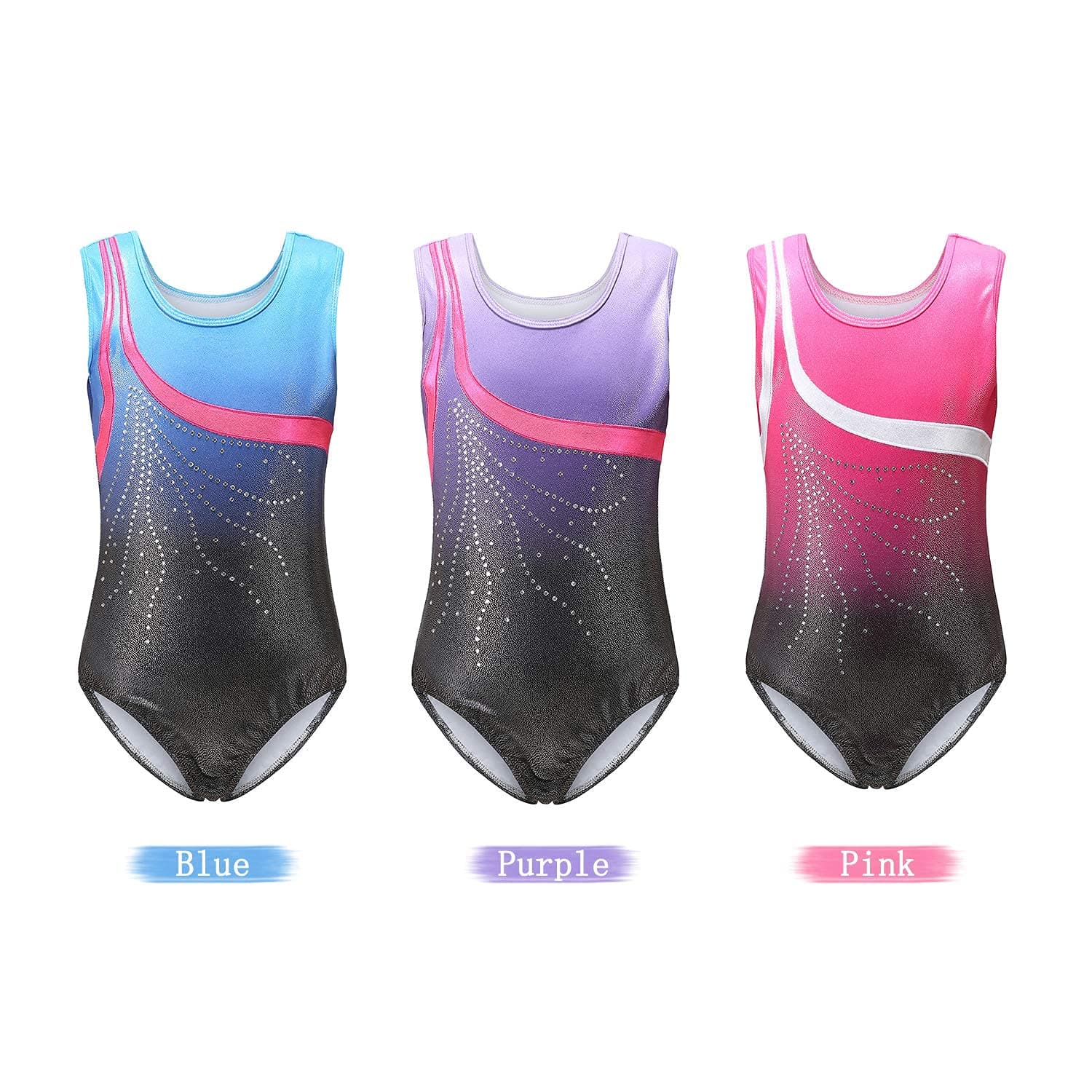 ubersweetImported Girls Dance Bod Girls Gymnastics Compressed Sleeveless Bod Pull On Ballet Outfit_173616