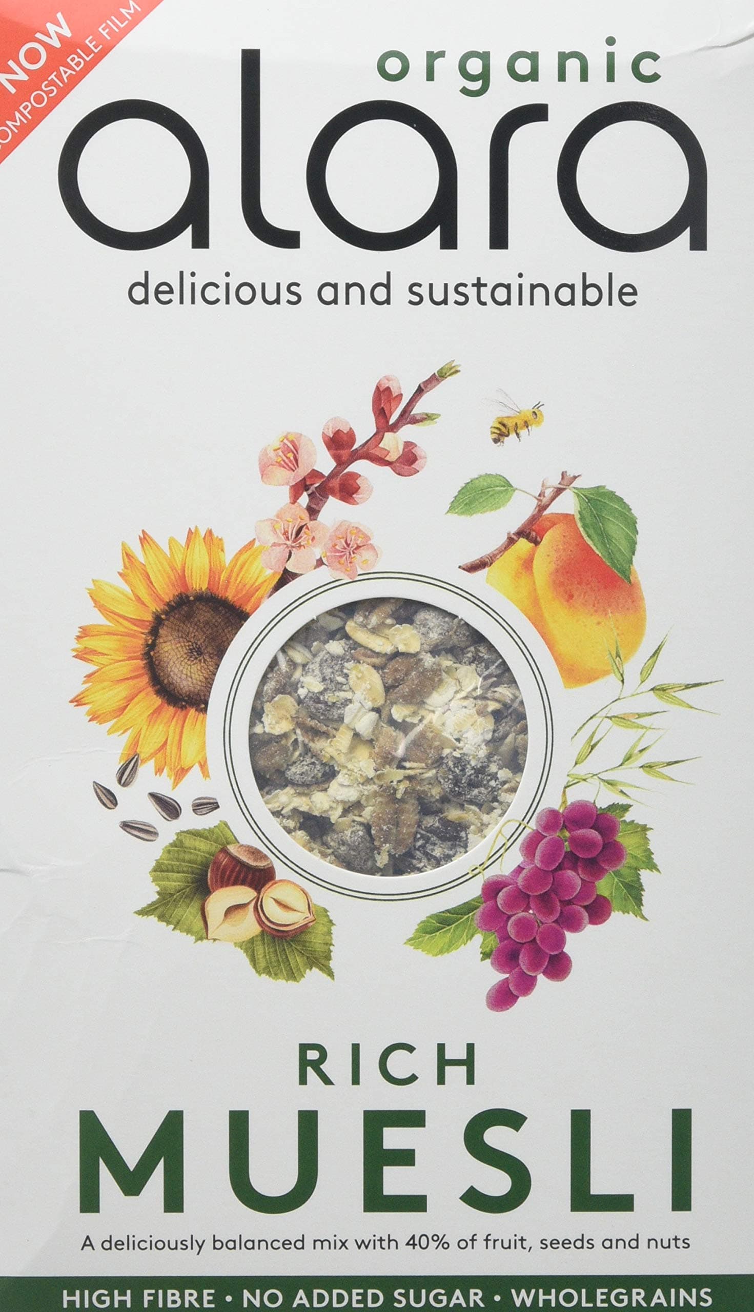 Alara Rich Organic Muesli 500 g (Pack of 3)