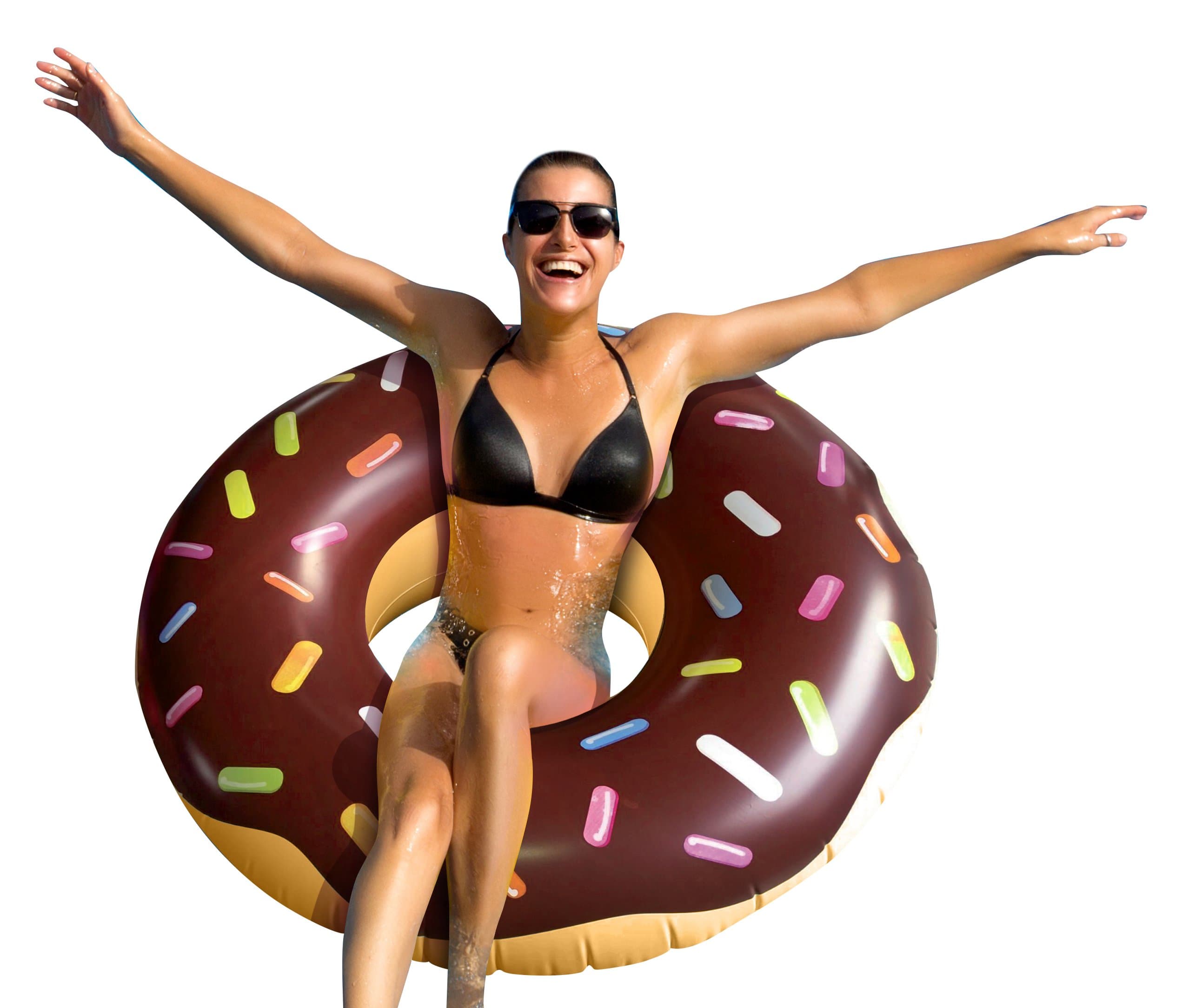 Jumno Donut Pool Float with Sprinkles