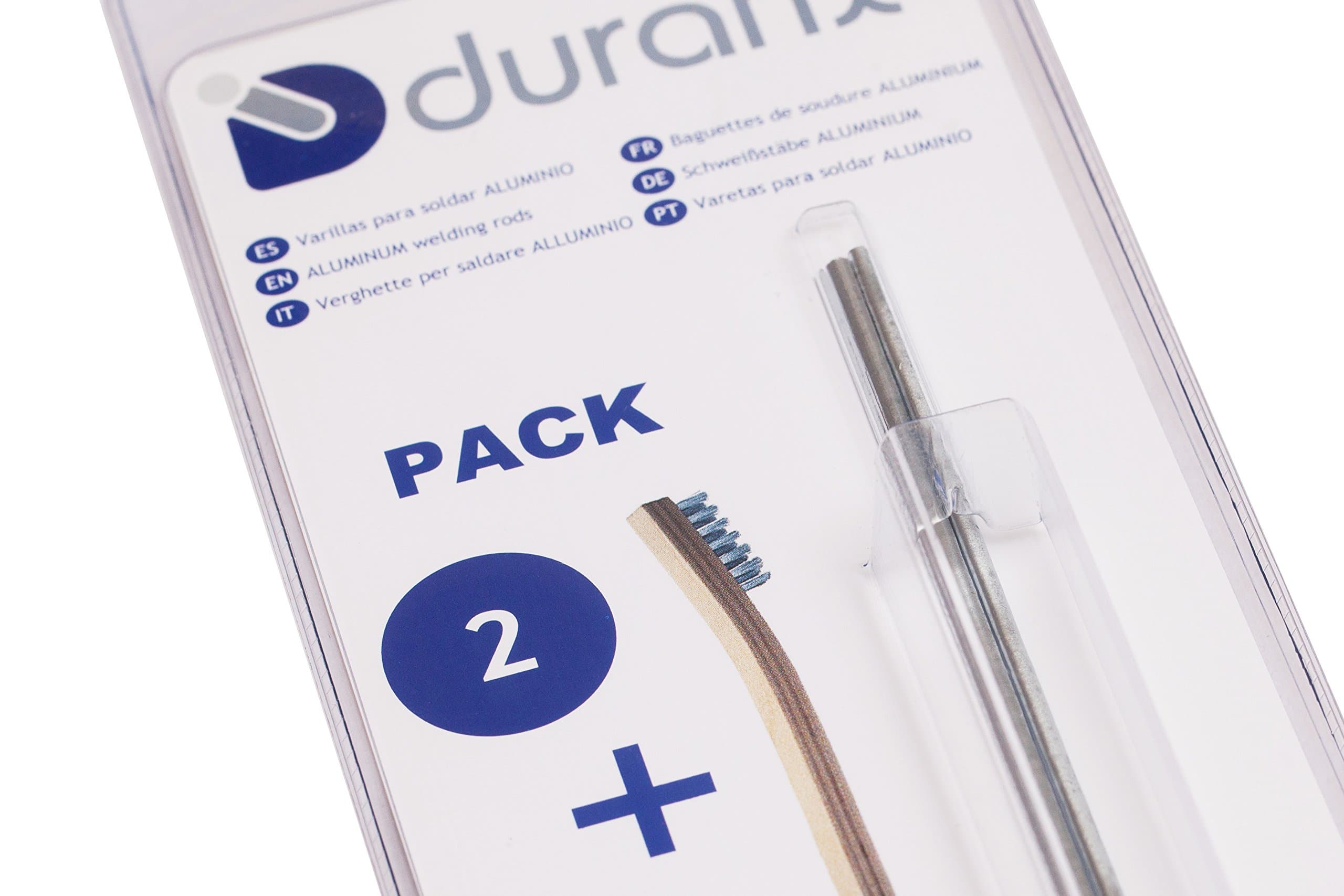 2 Aluminum Welding rods + 1 Stainless Steel Brush