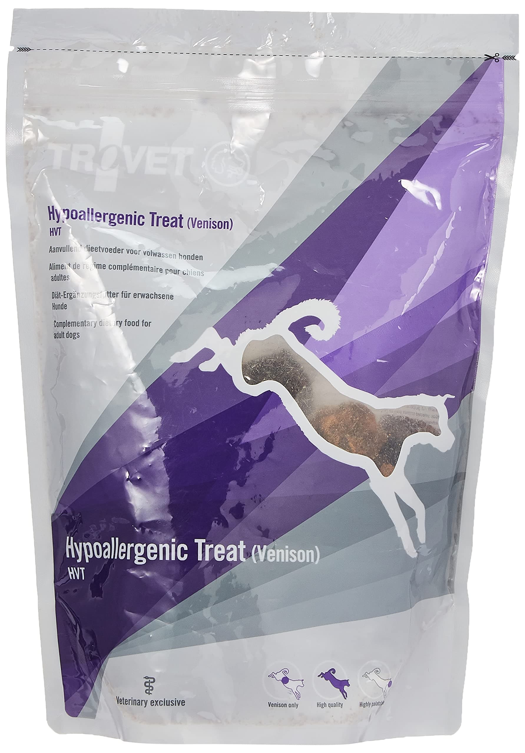 TROVET Hypoallergenic Treats HVT - Mini (Venison) for Dogs - 250g