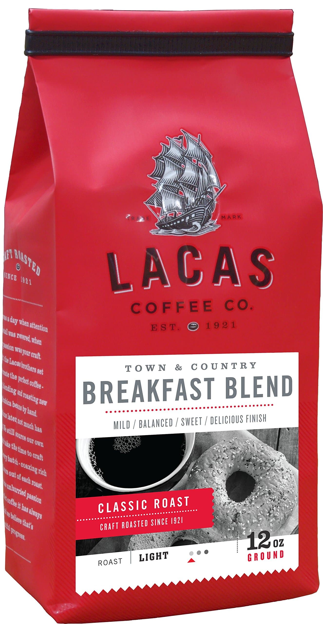 Breakfast Blend (Town & Country) Medium Fine 12 oz.