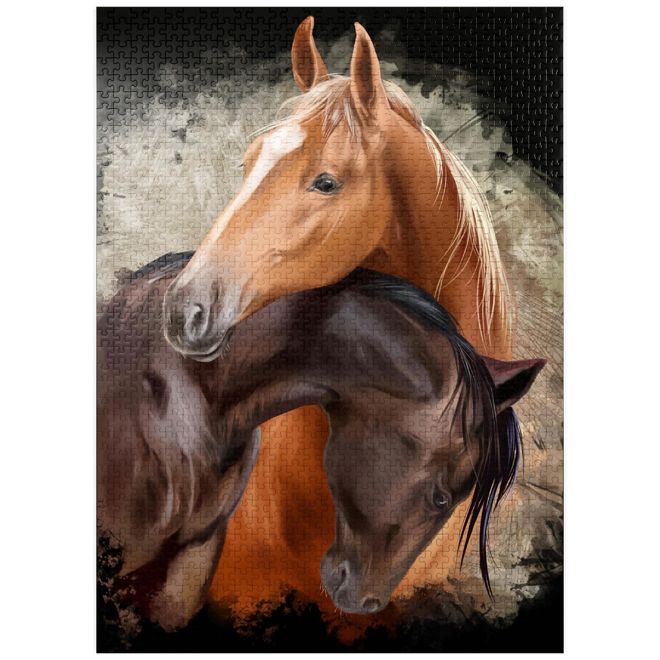 MyPuzzle.com Horse Hug - Premium 1000 Piece Jigsaw Puzzle - Made in USA