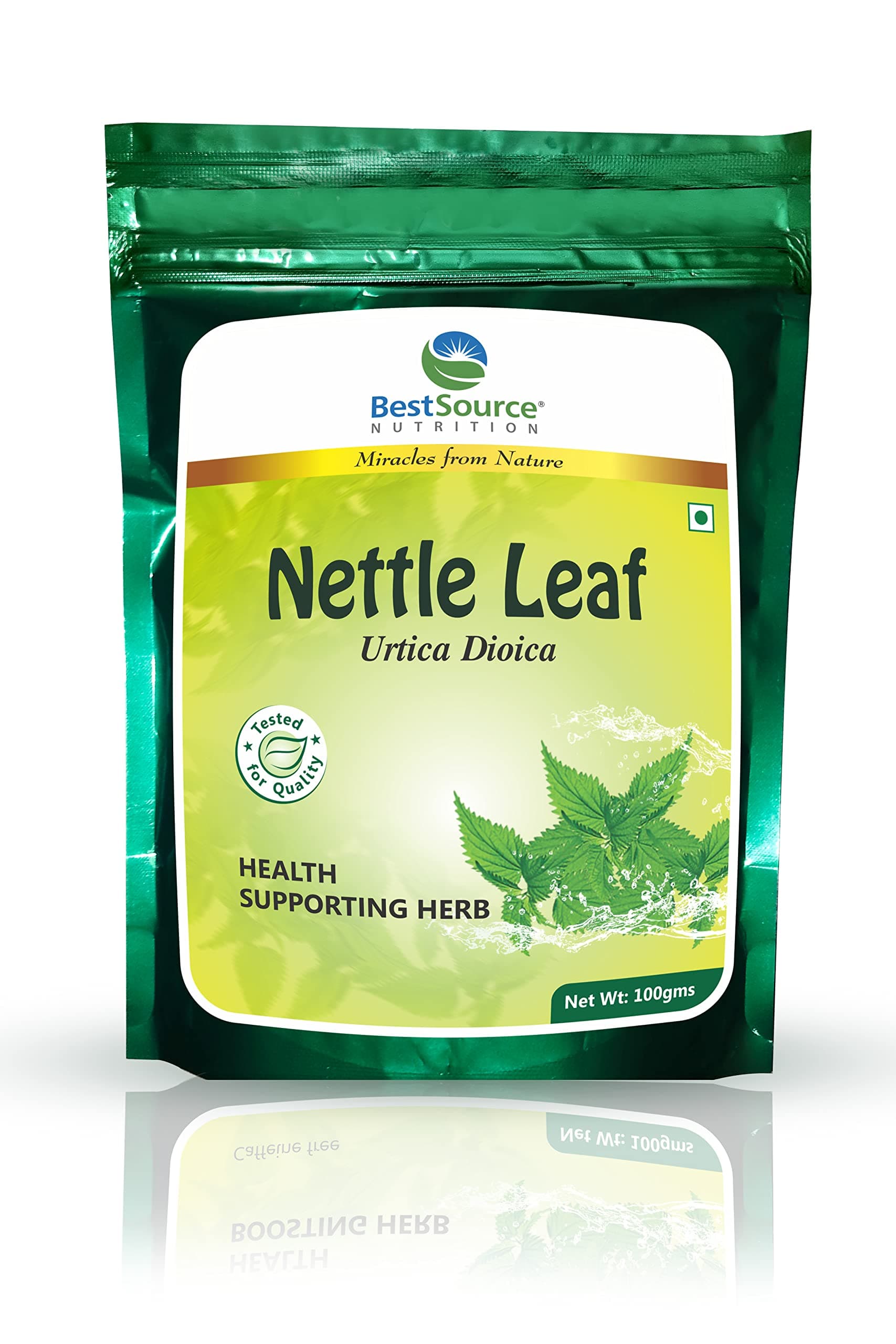 Nutrition Nettle Leaf (Stinging Nettle), Health Supporting Herb, Tested Quality, 100g (66cups)