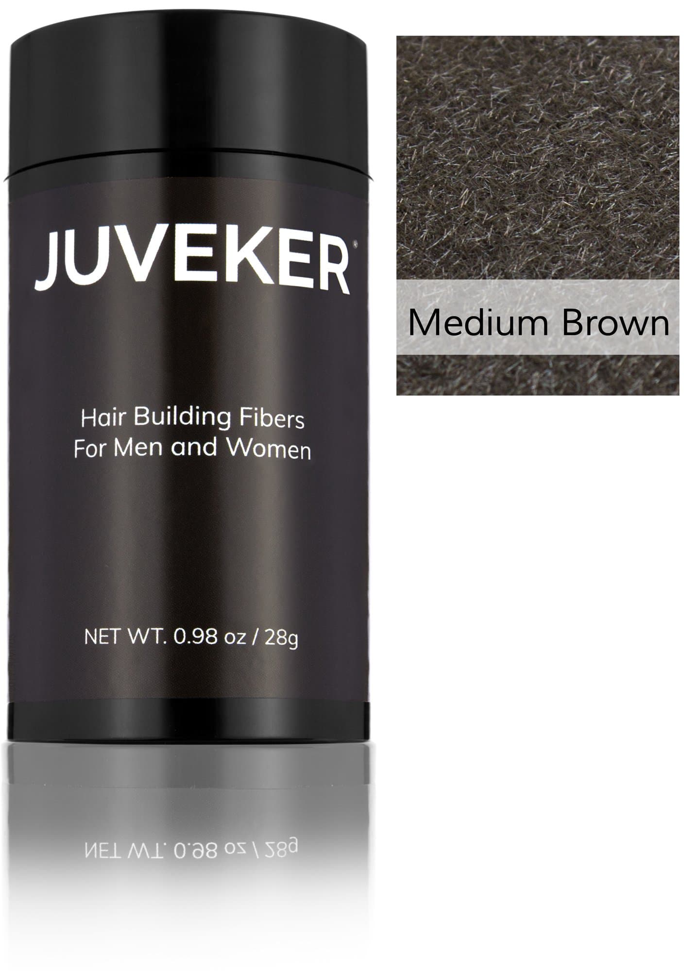 Hair Building Fibers Instantly Conceal Thinning Hair and Bald Spots for Men & Women (Large 28 Grams Bottle) - Undetectable, Washes Away, For All Hair Types, No Animal Byproducts (Medium Brown)