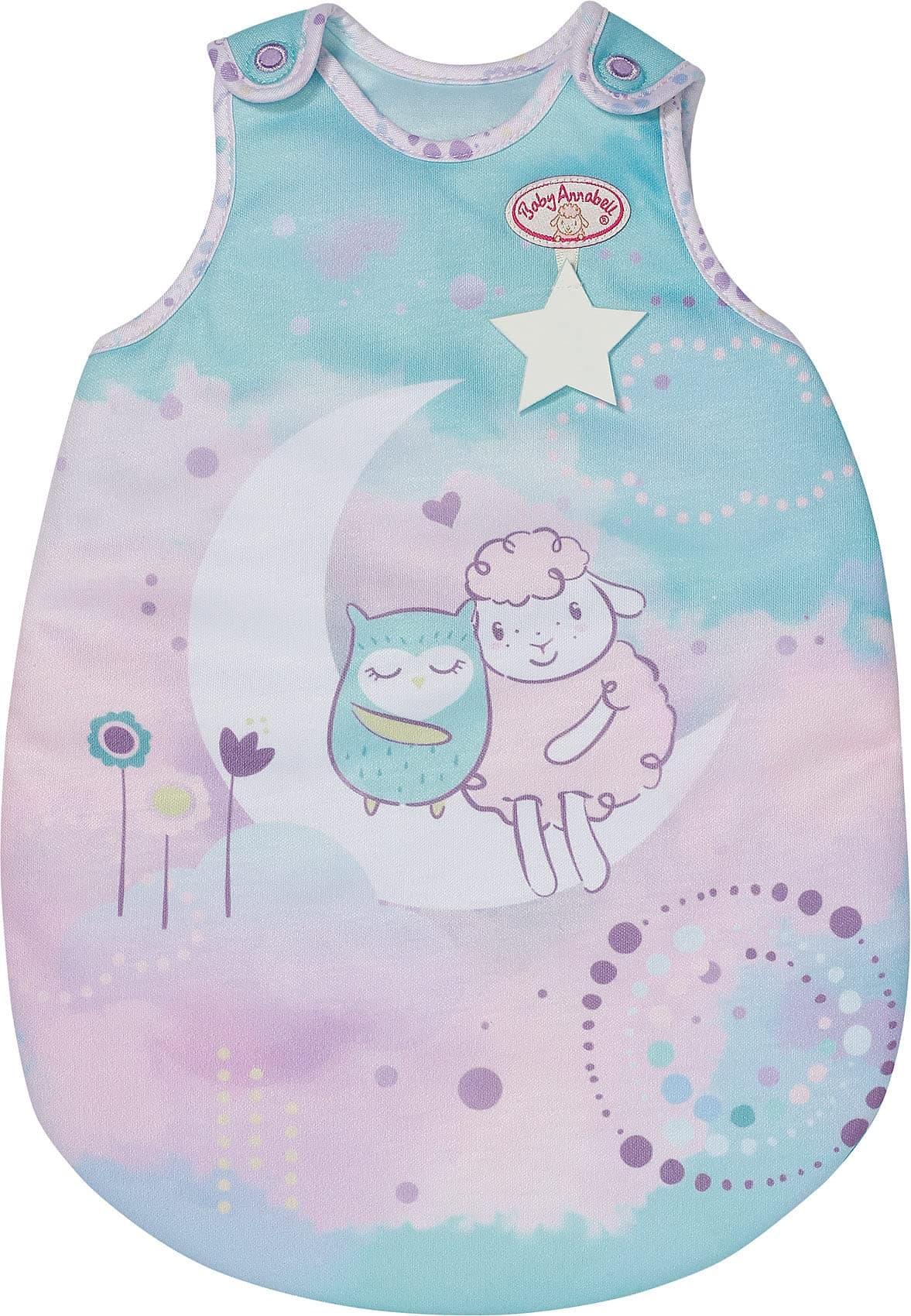 Sweet Dreams Sleeping Bag - To Fit Dolls up to 43cm - Glow in the Dark Effect - Suitable for children aged 3+ years - 707135, Purple