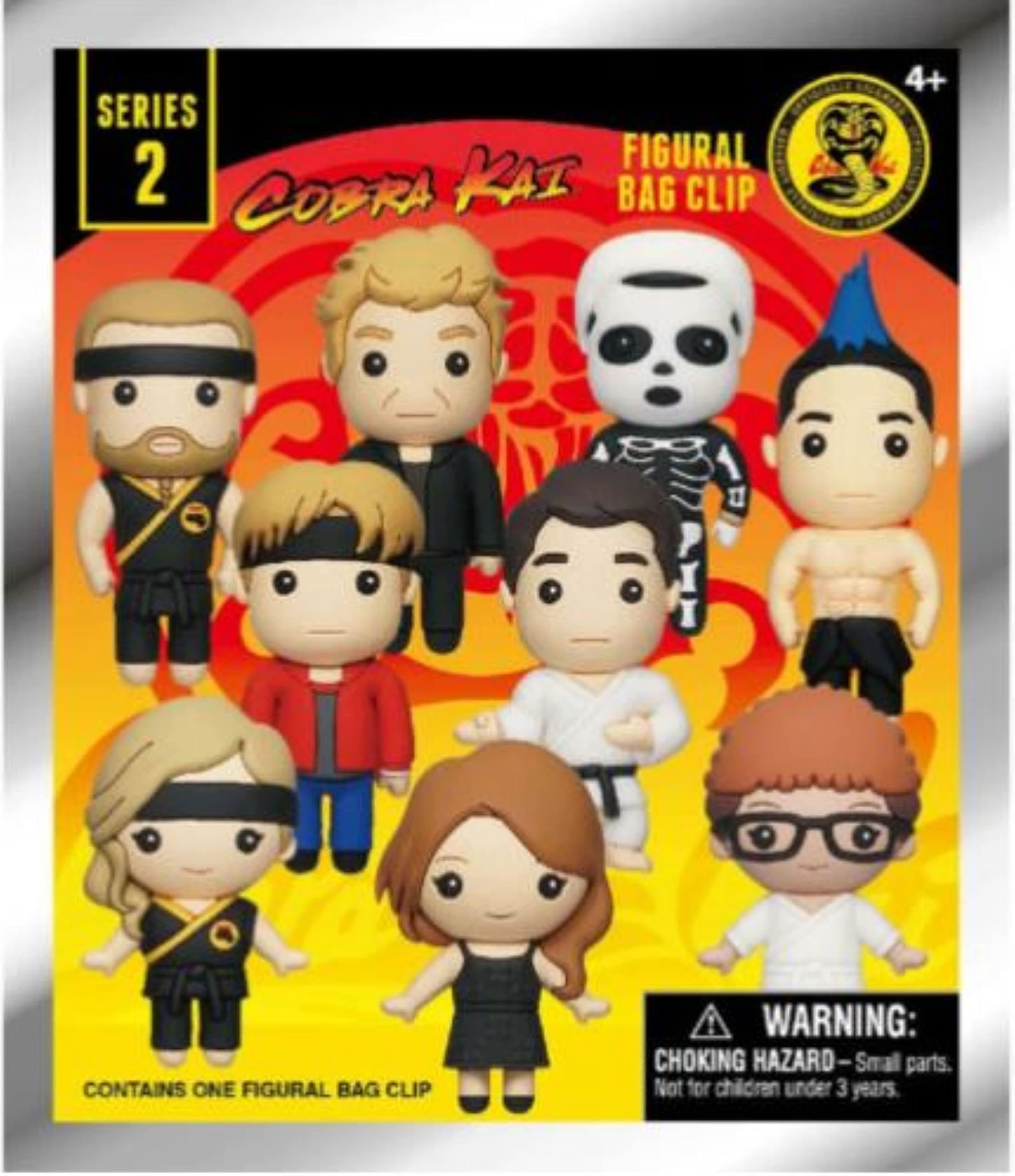 Cobra Kai Series 2 - 3D Figural Foam Bag Clip in Blind Bag - Strike First, Strike Hard, No Mercy