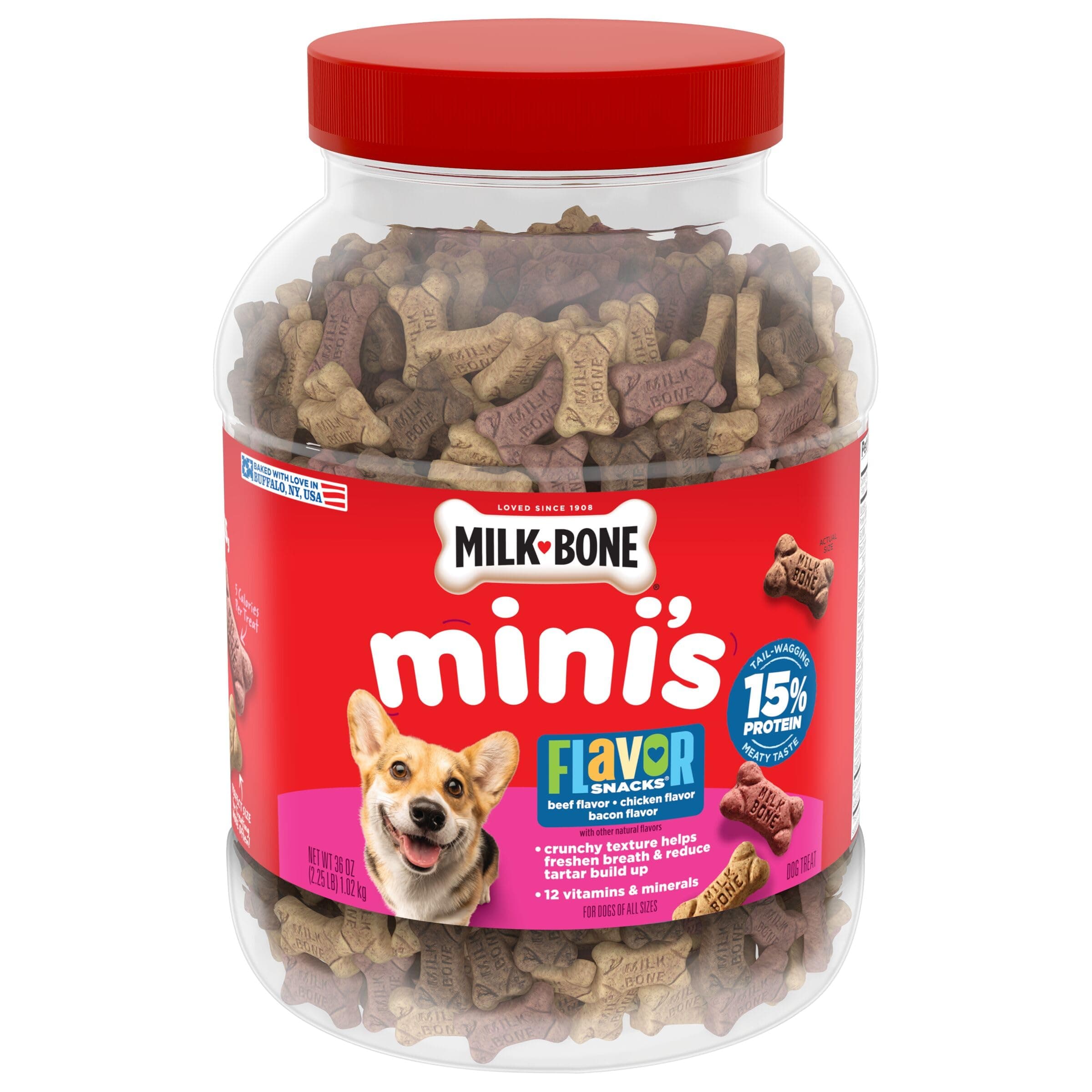 Milk-Bone Milk Bone Mini 36 Oz Flavor Snacks Dog Treats, One Size