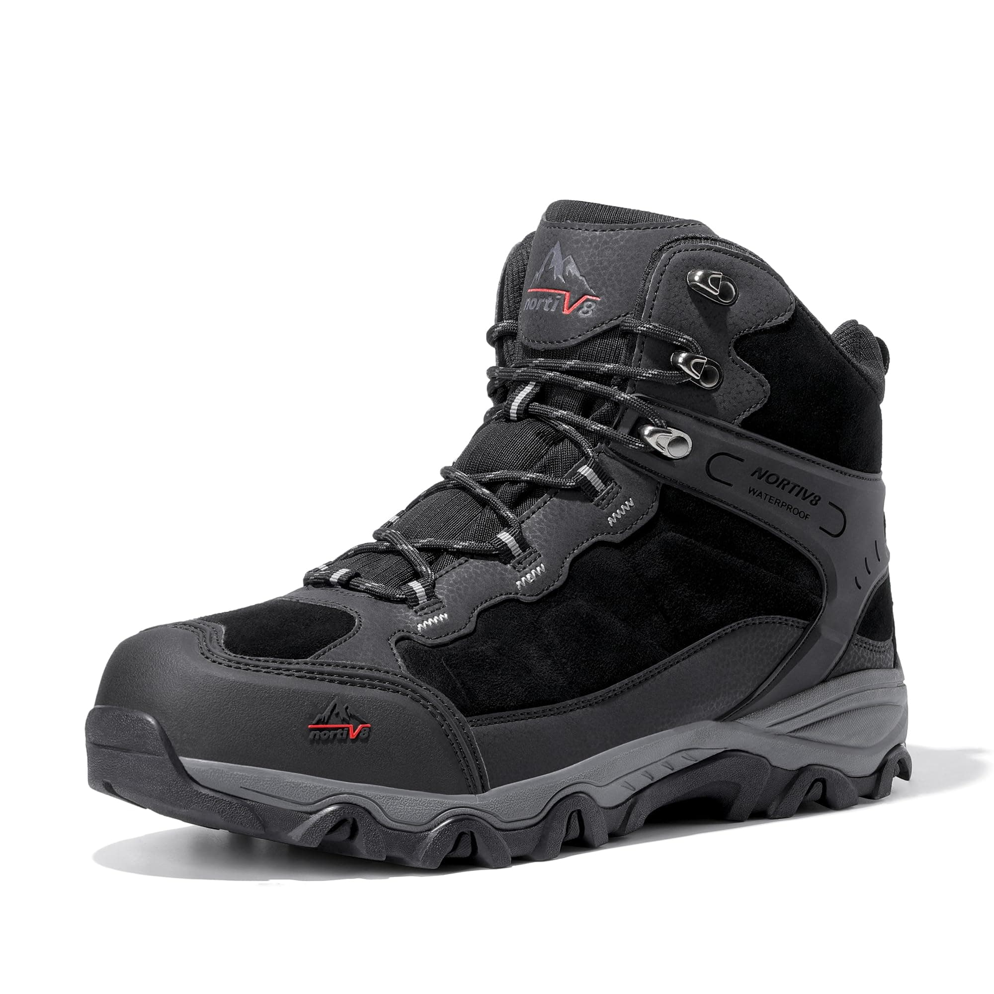 Men's Waterproof Hiking Boots Outdoor Mid Trekking Lightweight Mountaineering Shoes Paladin
