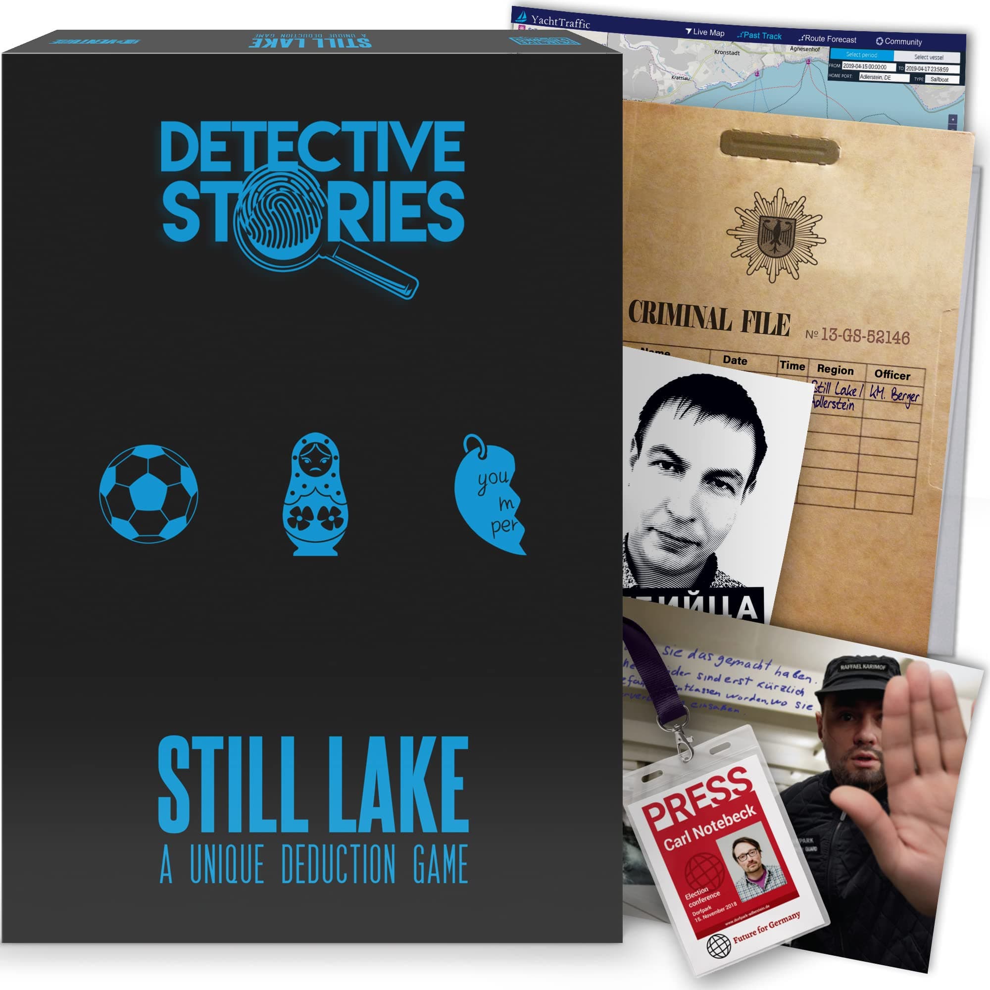 iDventureDetective Stories - Case 3: Still Lake - Crime escape room game (1-6+ players) - Escape crime game for adults and teenagers - Cold case files for everyone