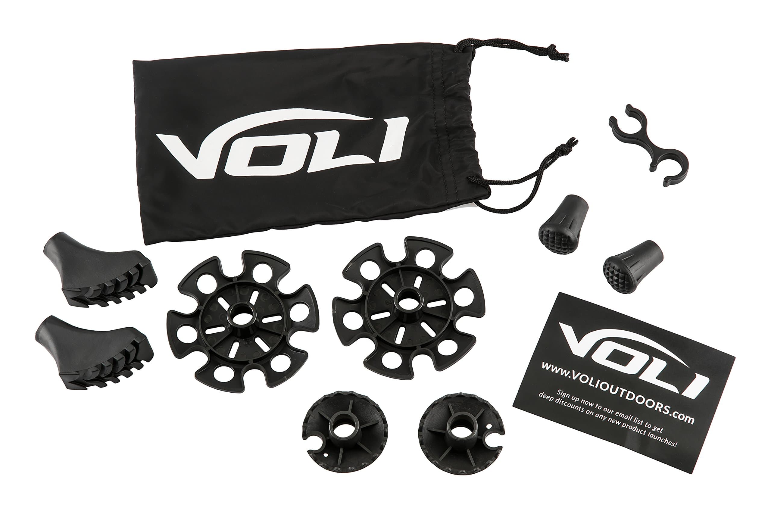 Voli Trekking Pole Replacement Tips and Baskets