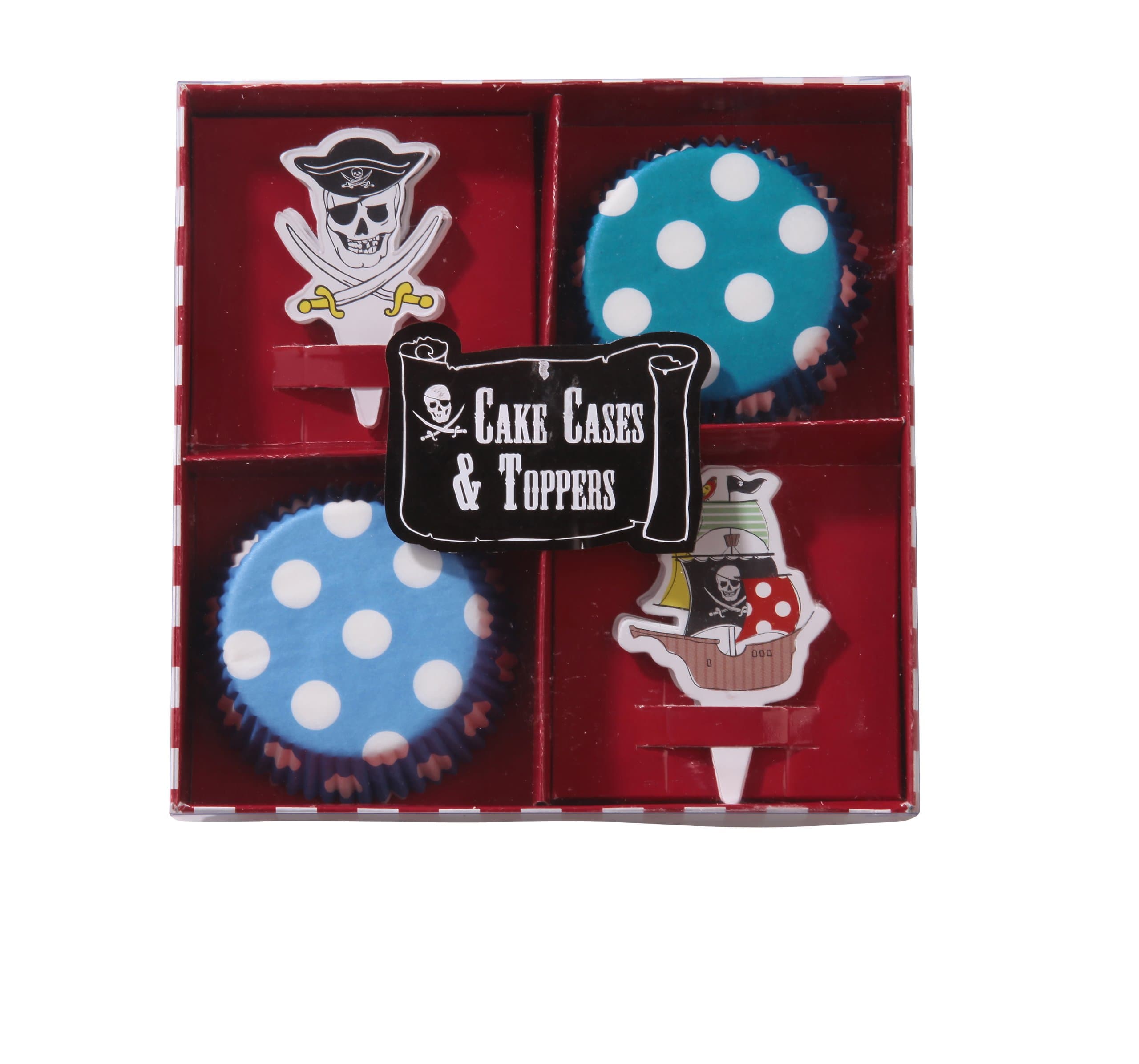 Talking Tables PIR-CAKET Pirate Party Cake Cases and Toppers